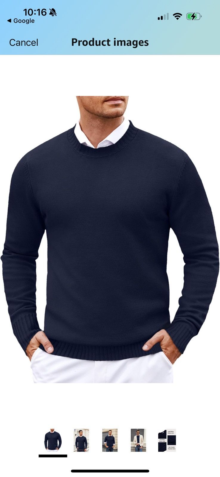 Other Coofandy Classic Basic Crewneck Sweater Size US L / EU 52-54 / 3 - 7 Thumbnail