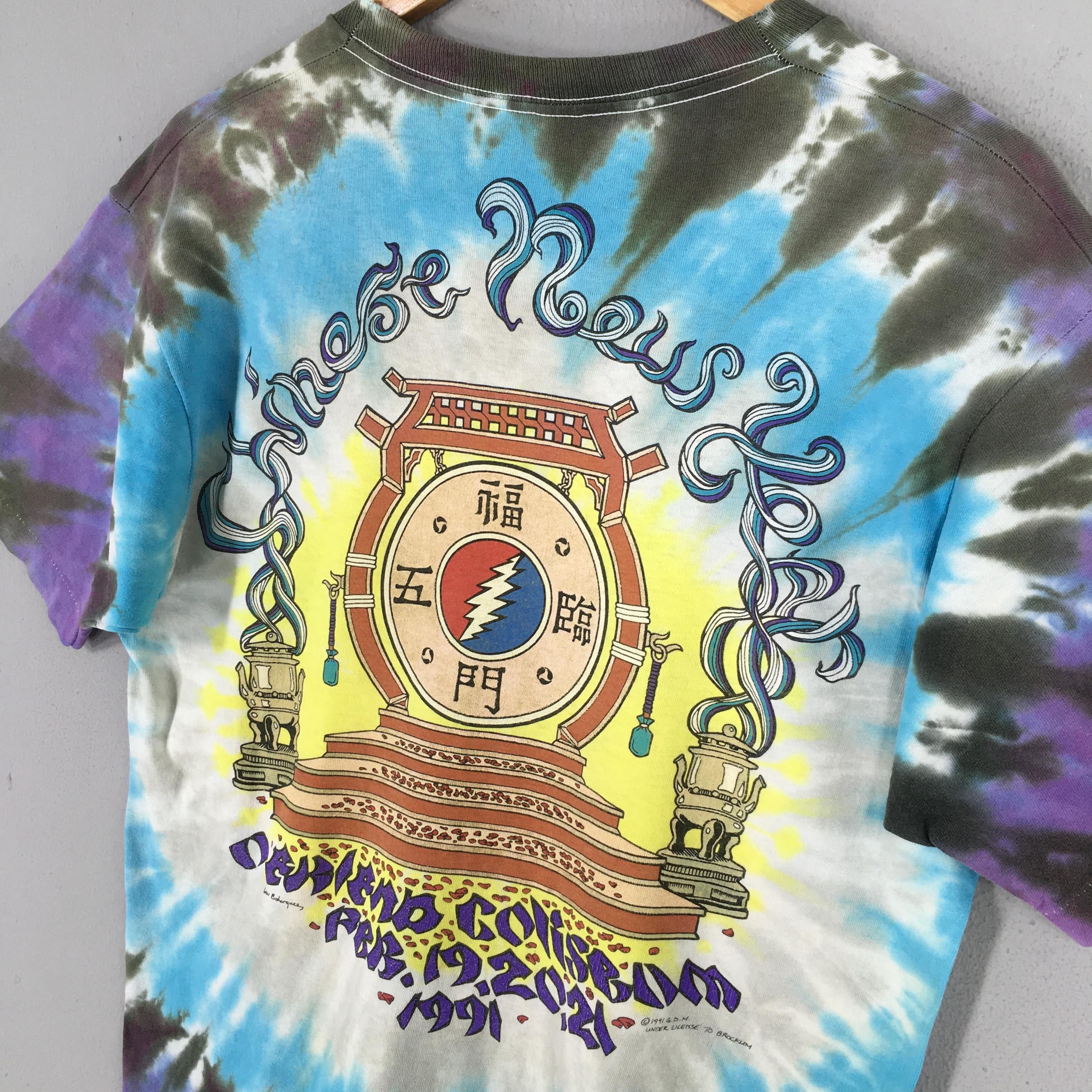Band Tees Vintage 1991 Grateful Dead Rock Concert Tie Dye Tshirt Large Size US L / EU 52-54 / 3 - 7 Thumbnail
