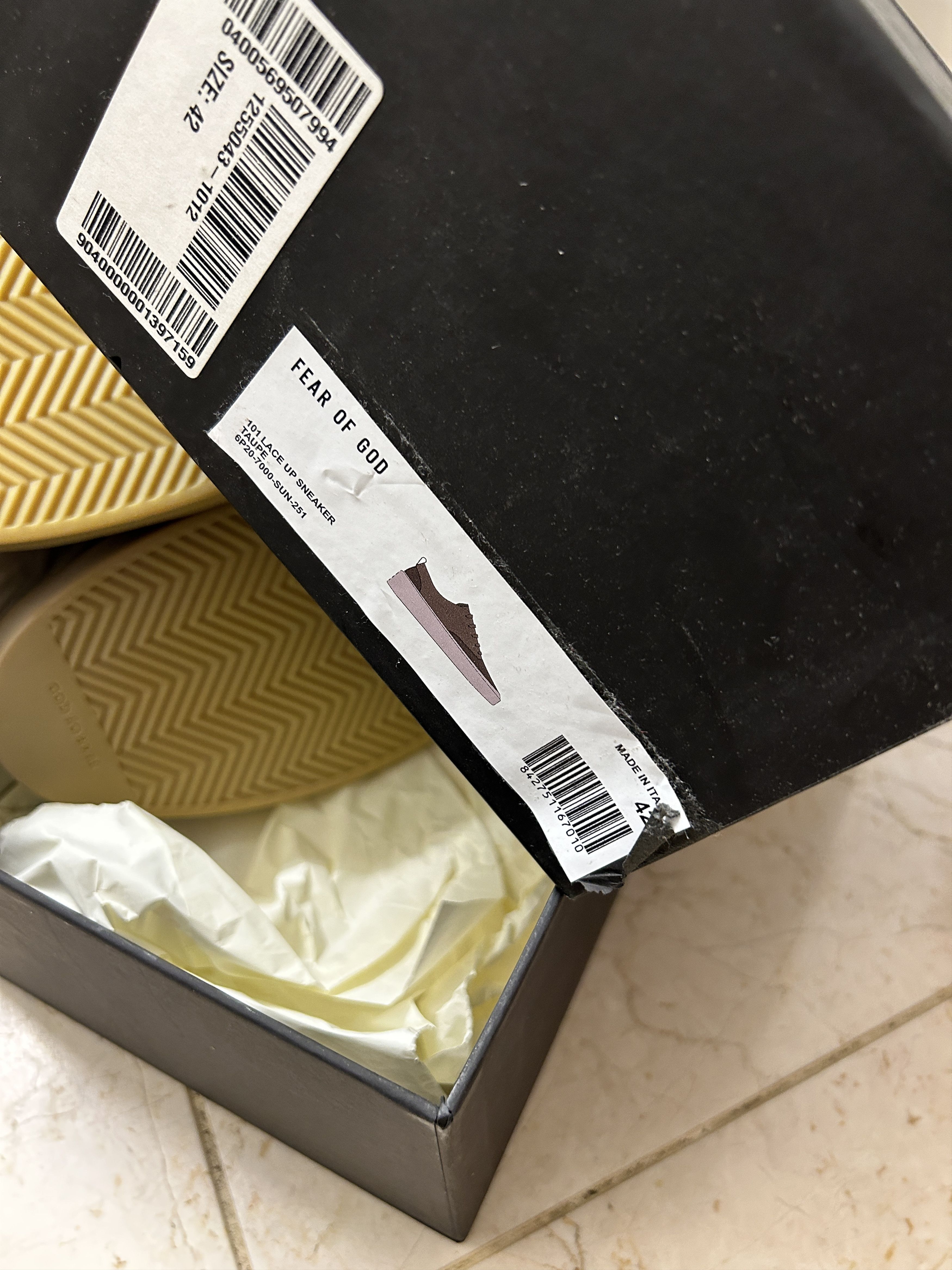 Fear of God fear of god 101 lace up sneaker - taupe size 9 Size US 9 / EU 42 - 6 Thumbnail