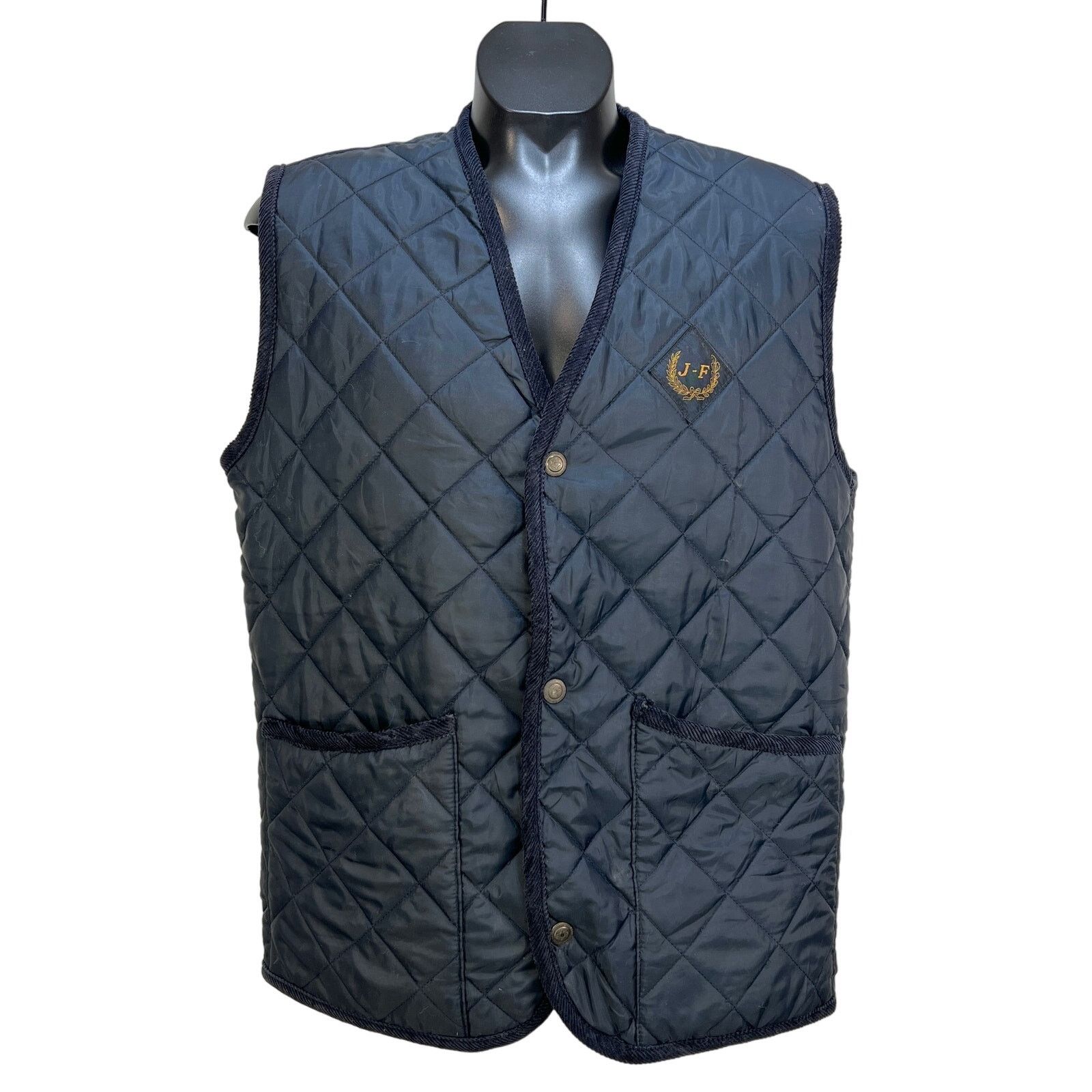 Vintage John Ferguson Quilted Vest Navy Blue Vintage Size US M / EU 48-50 / 2 - 1 Thumbnail