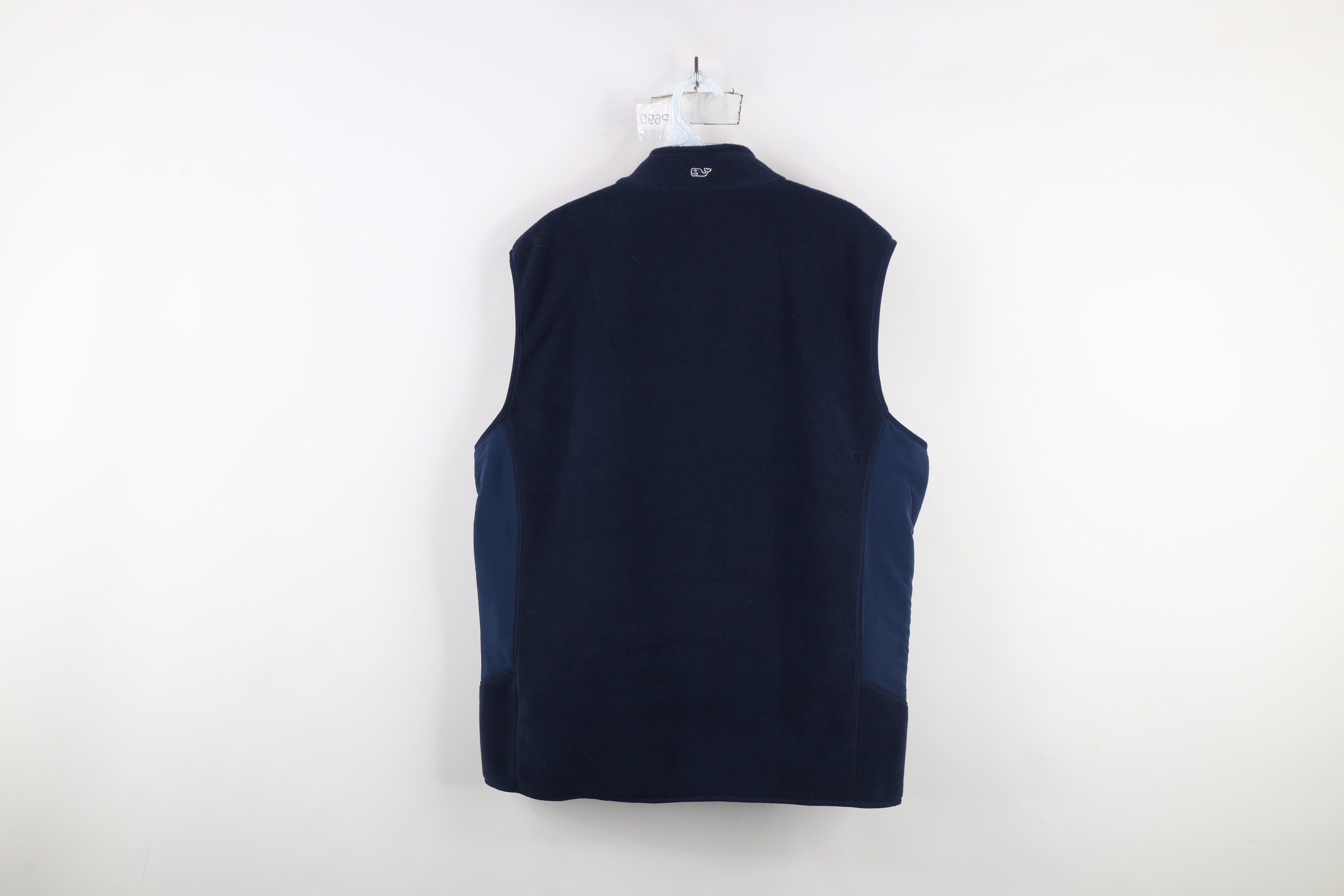 Vineyard Vines × Vintage Vineyard Vines Fleece Harbor Full Zip Vest Jacket Navy Blue Size US L / EU 52-54 / 3 - 11 Thumbnail