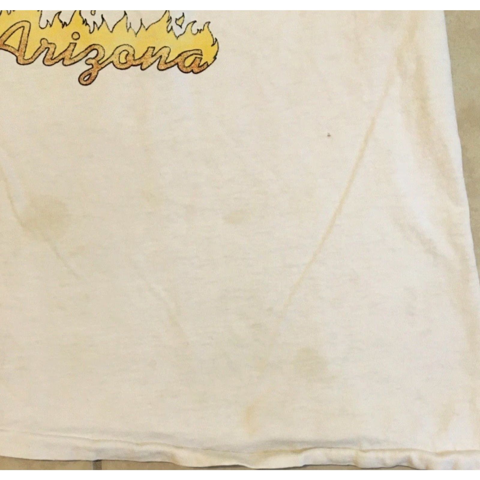Vintage VINTAGE Single Stitch Shirt Mens S White 90s Phoenix Arizona Hottest Day Faded Distress Boxy Funny Grunge 80s Size US S / EU 44-46 / 1 - 5 Thumbnail