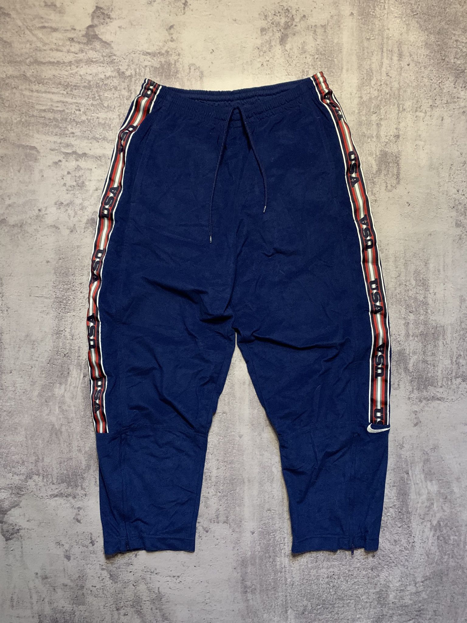 Nike Crazy 90s Vintage Nike USA velour Sweatpants Y2K Size US 32 / EU 48 - 2 Thumbnail