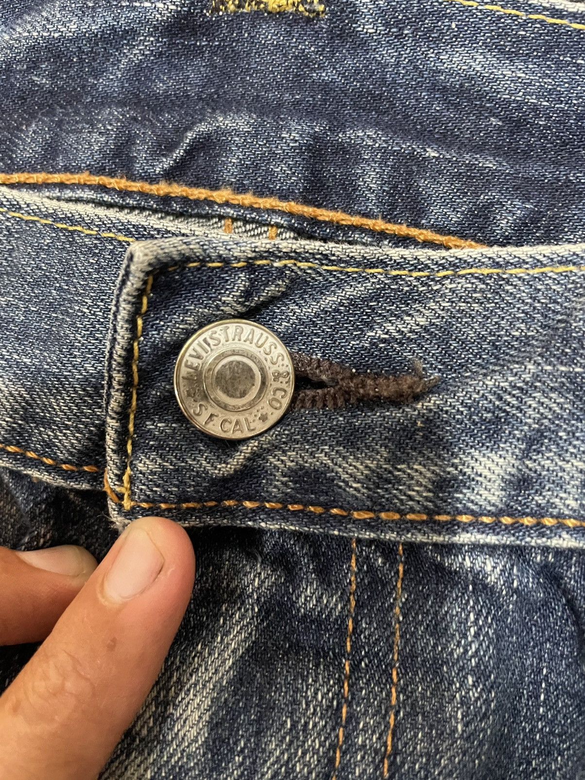 Levi's × Levi's Vintage Clothing Vintage Levi’s 502 Ripped Distressed Denim Size US 32 / EU 48 - 10 Thumbnail