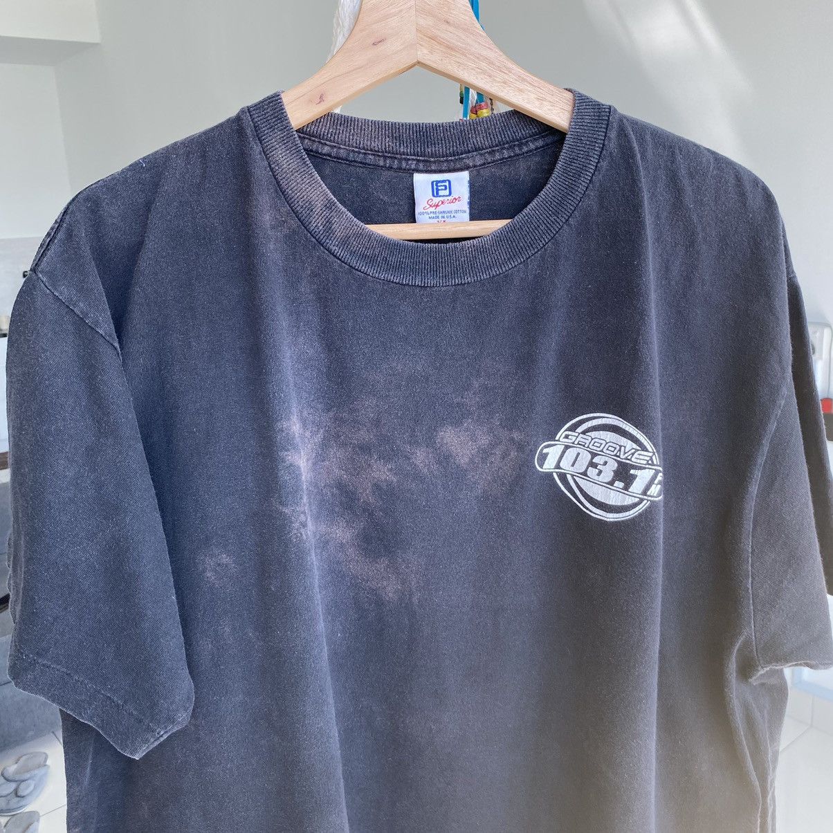 Band Tees Thrashed Faded Vintage 90s Burn Fat Radio ERD GRUNGE Tee Size US XL / EU 56 / 4 - 5 Thumbnail