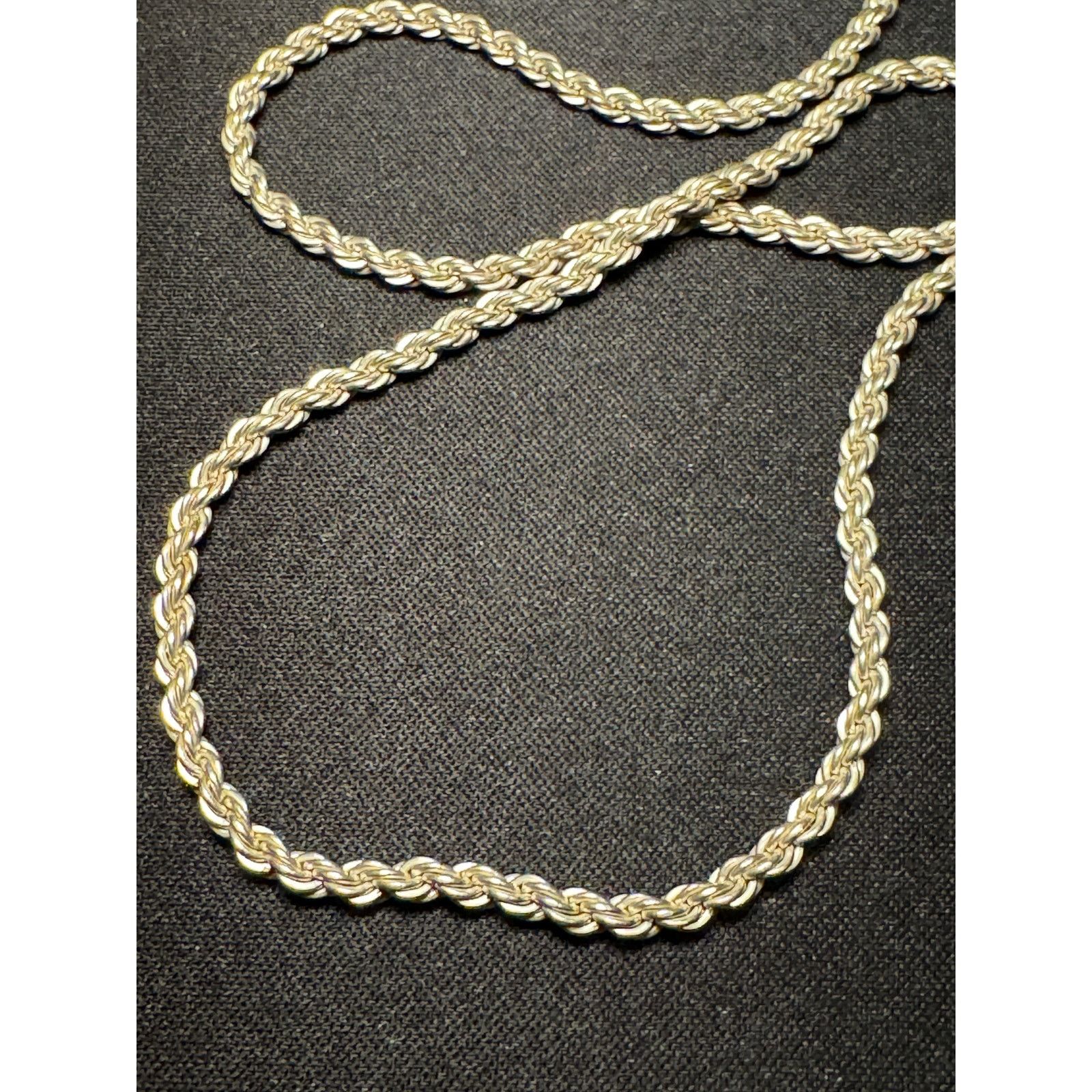 Other 925 Sterling Silver Italy 17in Rope Chain Size ONE SIZE - 3 Thumbnail