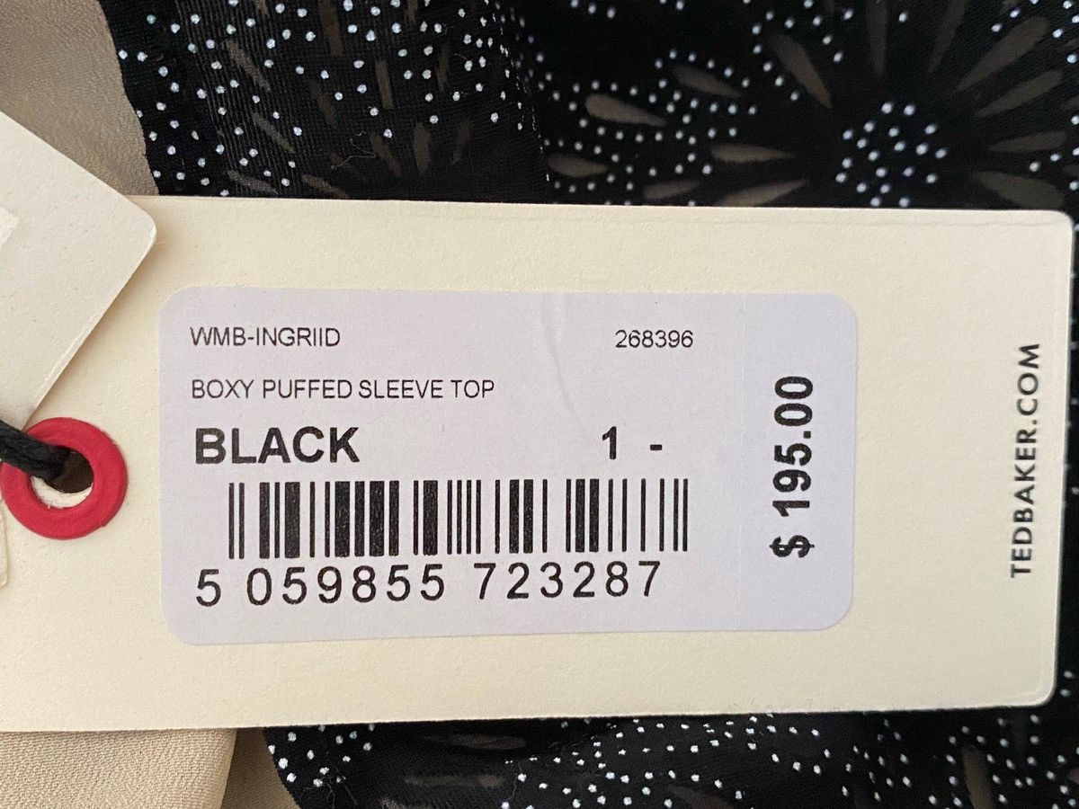 Ted Baker Ted Baker Ingriid Black Box Puff Sleeve Blouse 1 US 2-4 Size S / US 4 / IT 40 - 10 Thumbnail