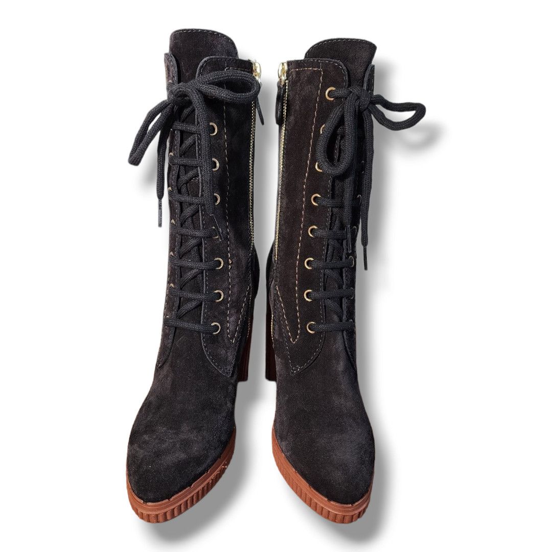 Tod's Tod's Brown Suede Altraversione Zip-Up Heeled Boot Size 34.5 Size US 4.5 / IT 34.5 - 16 Thumbnail