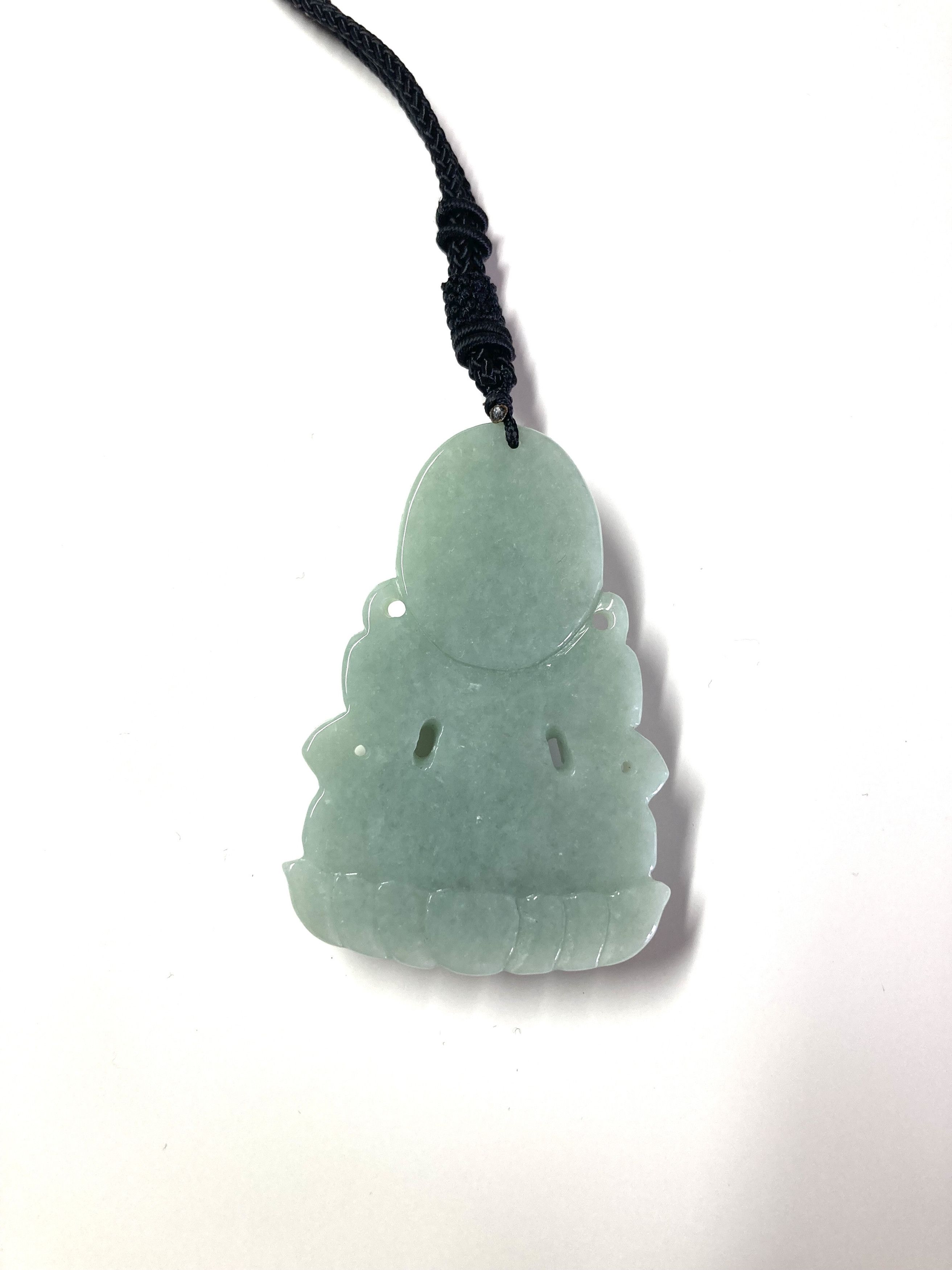 Other 60015 Certified Jadeite jade Green Kwan Yin Pendant Size ONE SIZE - 8 Thumbnail