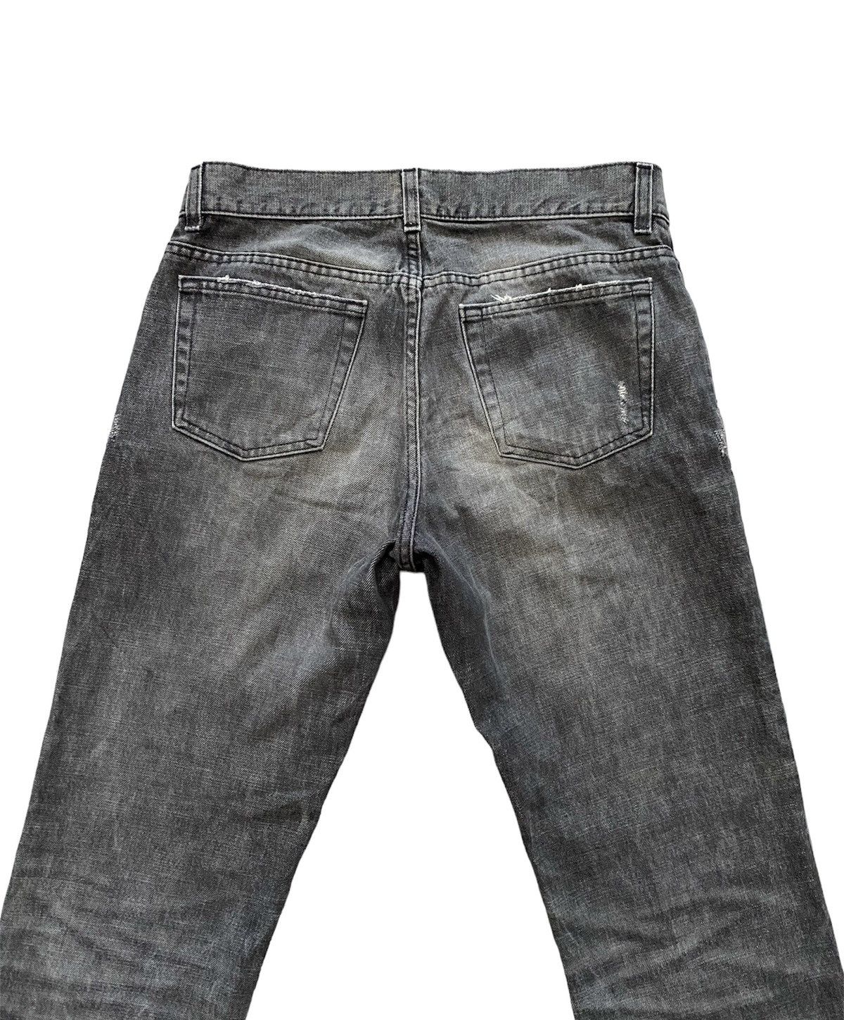 Helmut Lang last drop & binding HELMUT LANG FADED BLACK DENIM LOW WAIST Size US 32 / EU 48 - 5 Thumbnail
