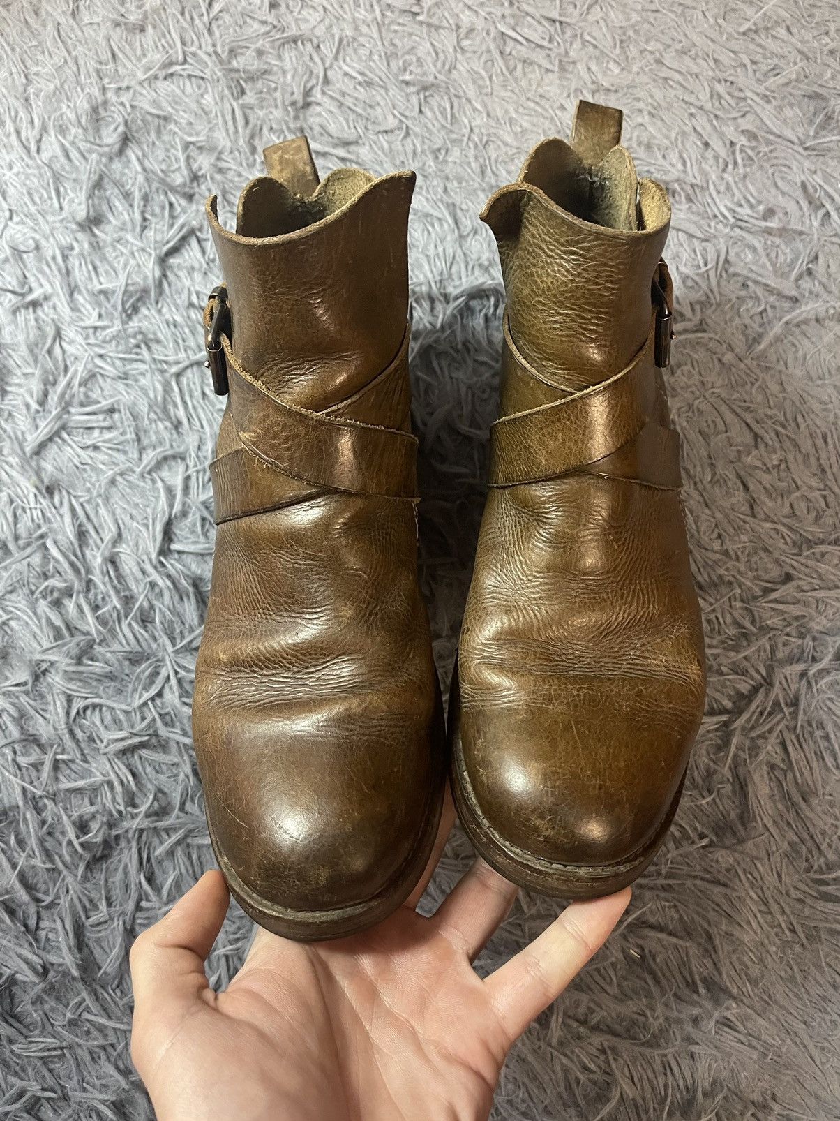 Moma avant garde real leather boots