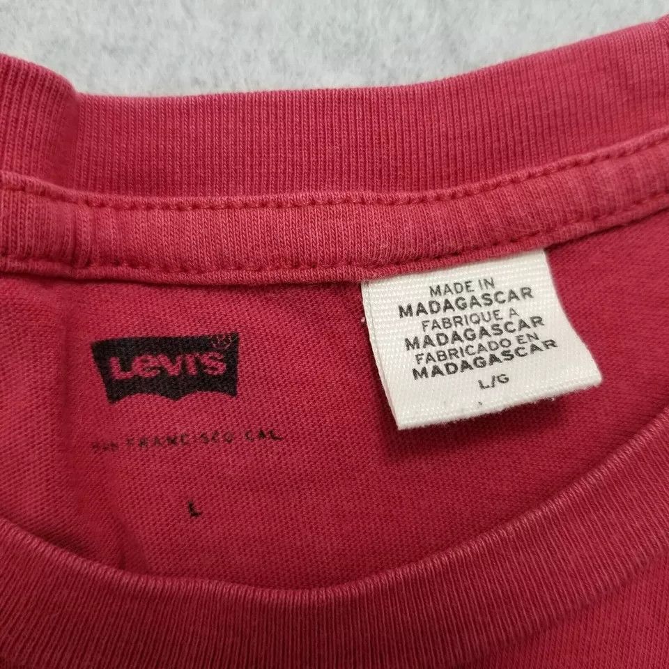 Levi's Levis Shirt Mens Large Short Sleeve Crew Neck Spell Out Logo Size US L / EU 52-54 / 3 - 3 Thumbnail