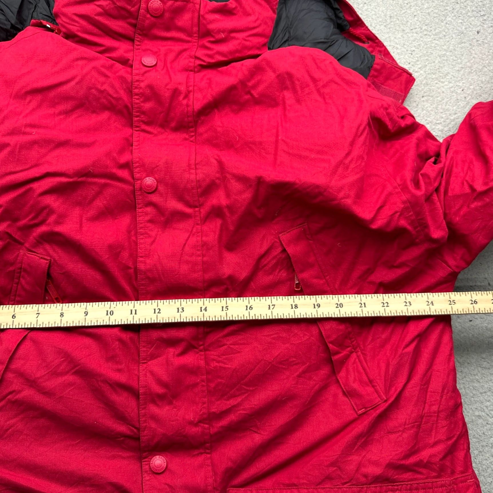 Eddie Bauer Eddie Bauer Jacket Men M Red Hooded Goose Down Puffer Quilted Black Long Parka Size US M / EU 48-50 / 2 - 3 Thumbnail