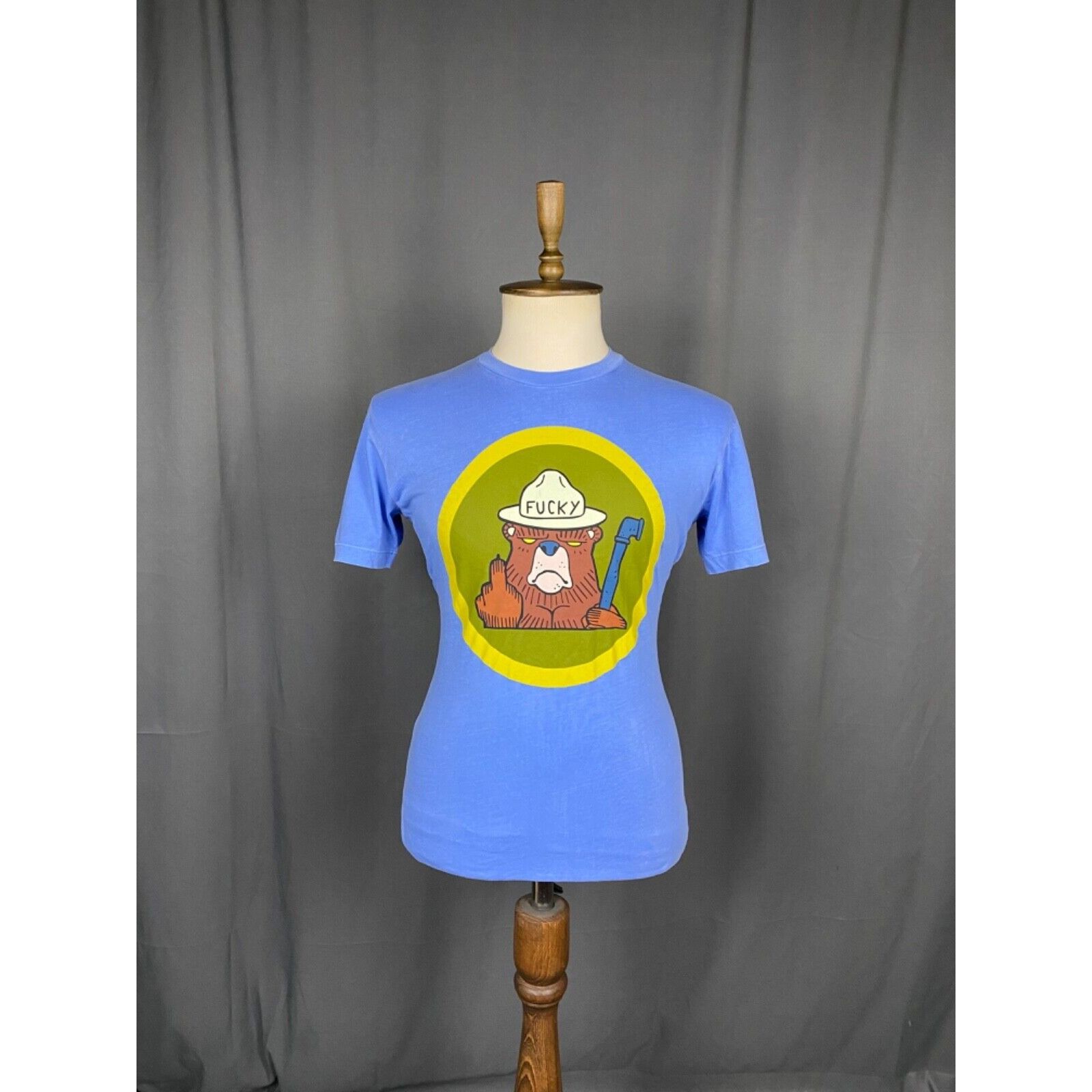 Dsquared2 Dsquared2 *ucky Big Logo Men's Light Blue Distressed T-Shi Size US M / EU 48-50 / 2 - 3 Thumbnail