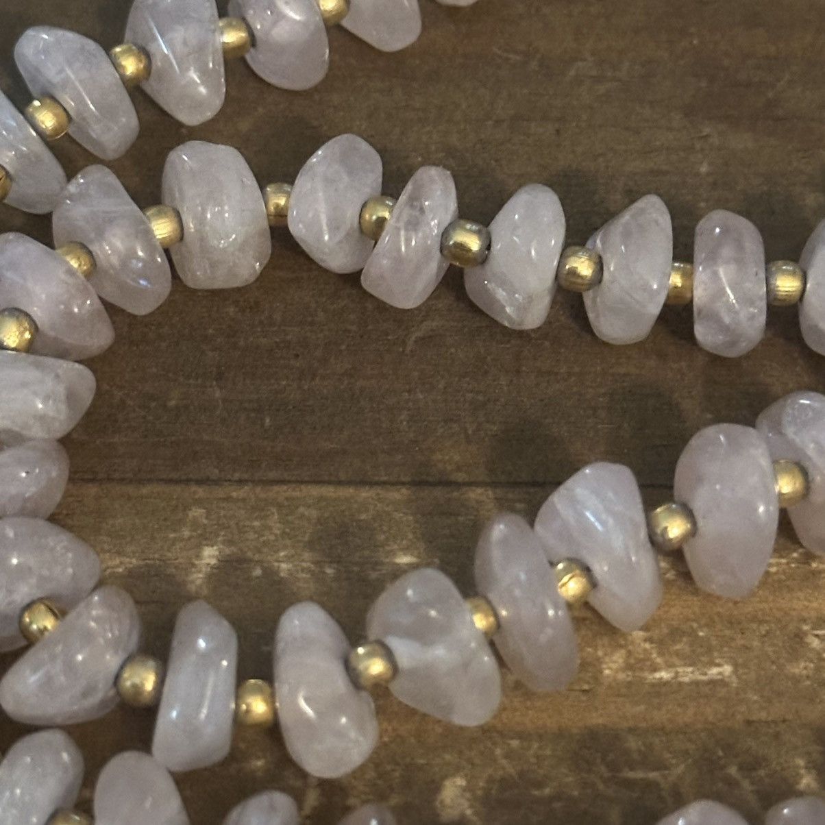 Vintage Vintage rose quartz chip bead necklace Size ONE SIZE - 4 Thumbnail