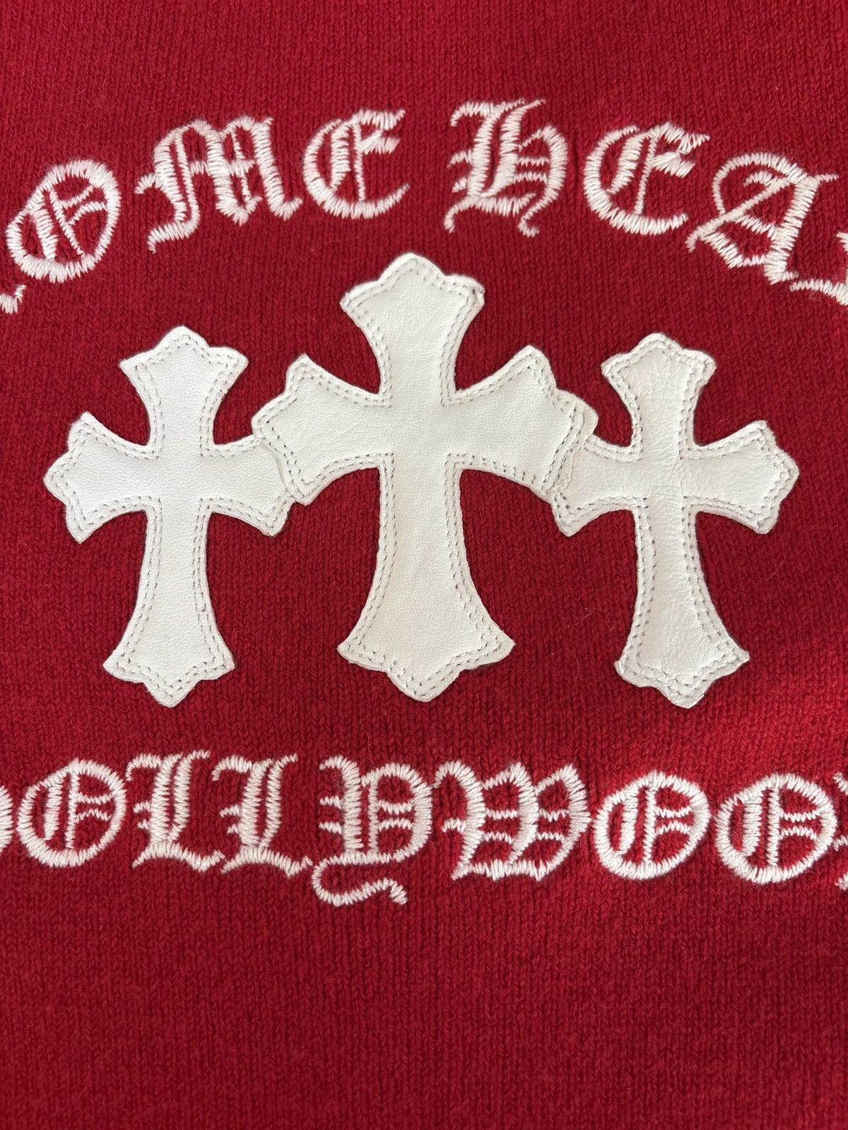 Chrome Hearts Chrome Hearts Cross Patch Hollywood Cashmere Cardigan Size US XL / EU 56 / 4 - 11 Thumbnail