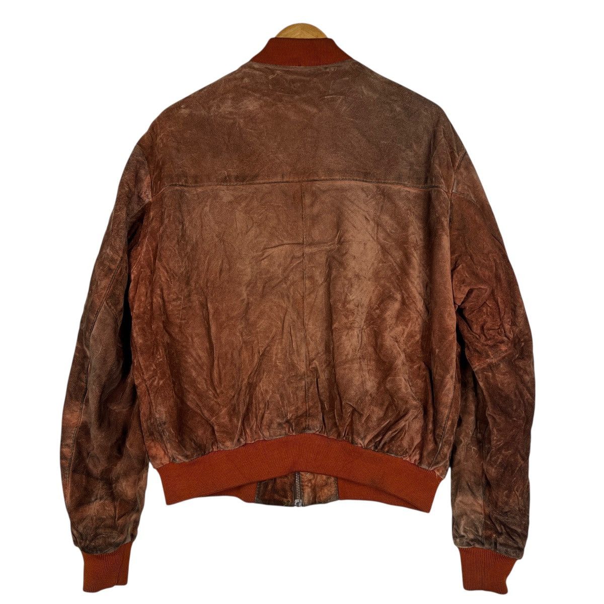 Vintage Vintage Eriksons Paris Motorcycle Suede Leather Jacket Size US L / EU 52-54 / 3 - 2 Thumbnail