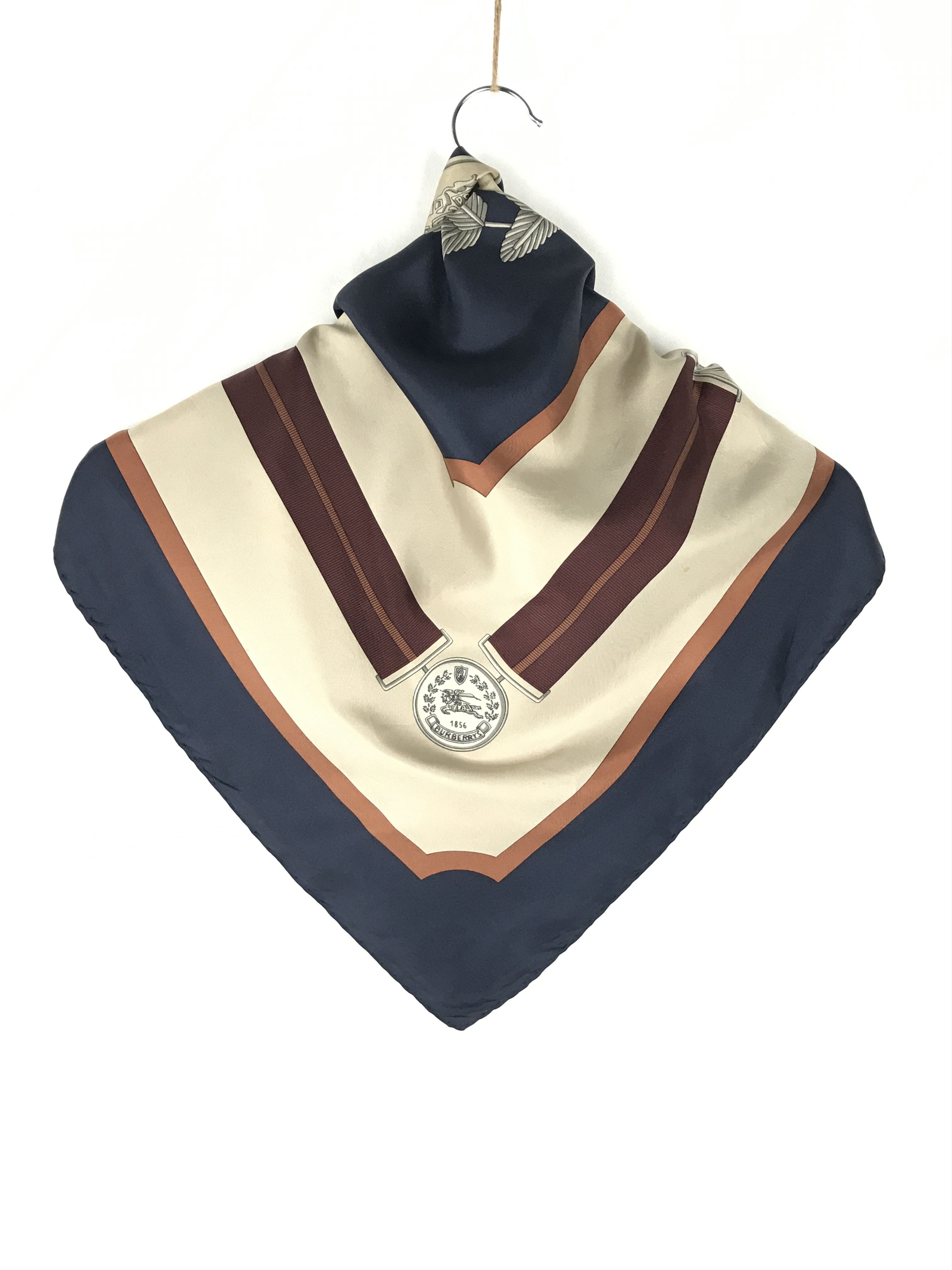 Burberry × Vintage Vintage Burberry Silk Scarf Size ONE SIZE - 3 Thumbnail