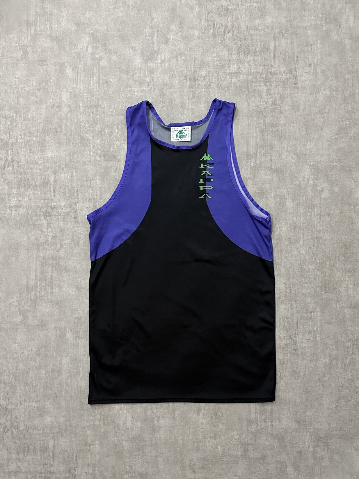 Kappa VINTAGE Rave Y2K Kappa 90s Tank Top Made in Italy Size US L / EU 52-54 / 3 - 1 Thumbnail