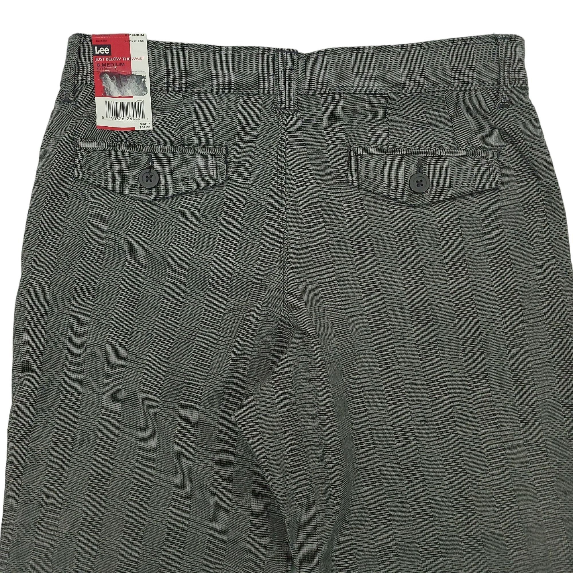 Lee Lee Straight Leg Trousers Womens 8M Glen Plaid Sinfully Soft Size 30" / US 8 / IT 44 - 5 Thumbnail