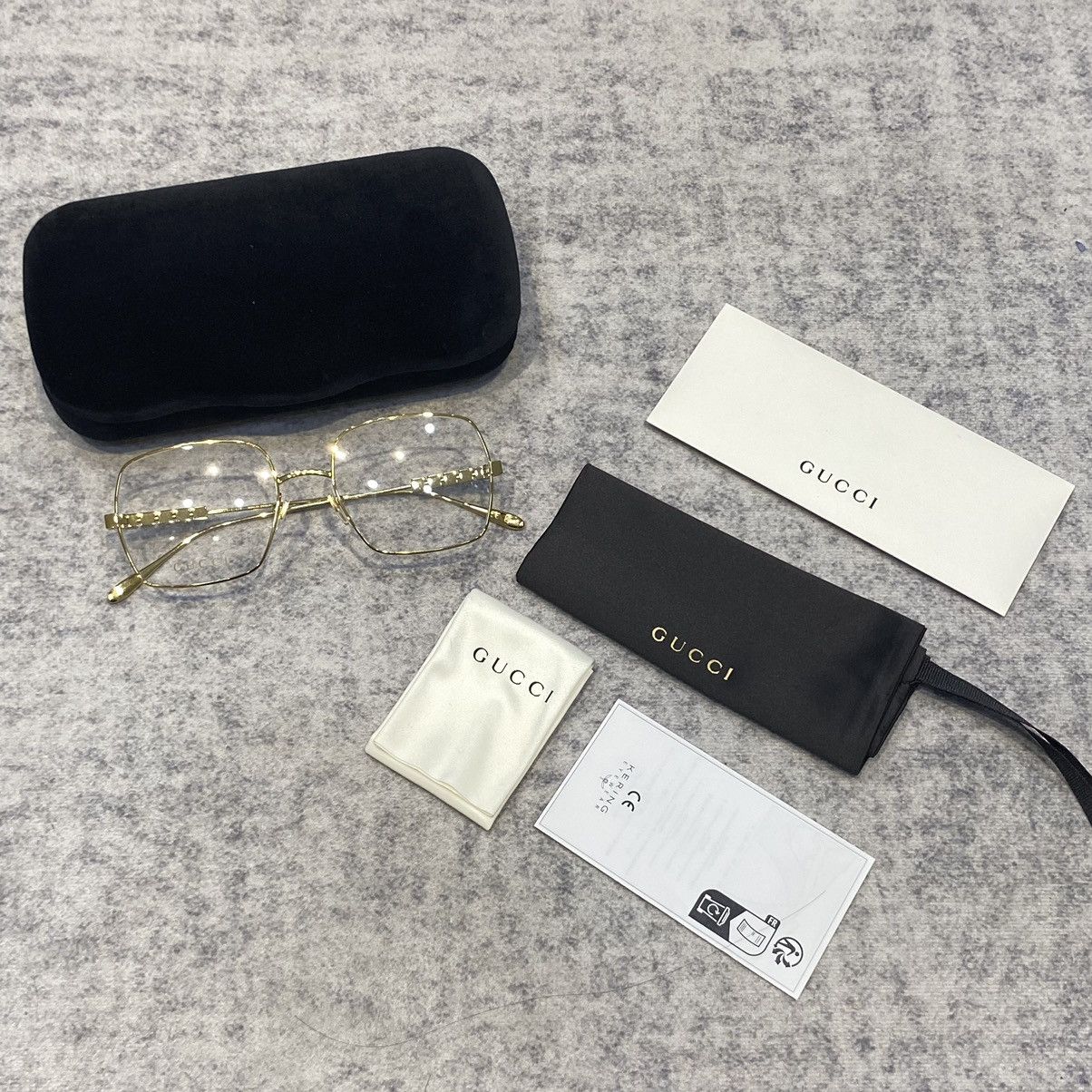 Gucci GUCCI GG1434O 001 Sunglasses GOLD Size ONE SIZE - 6 Thumbnail