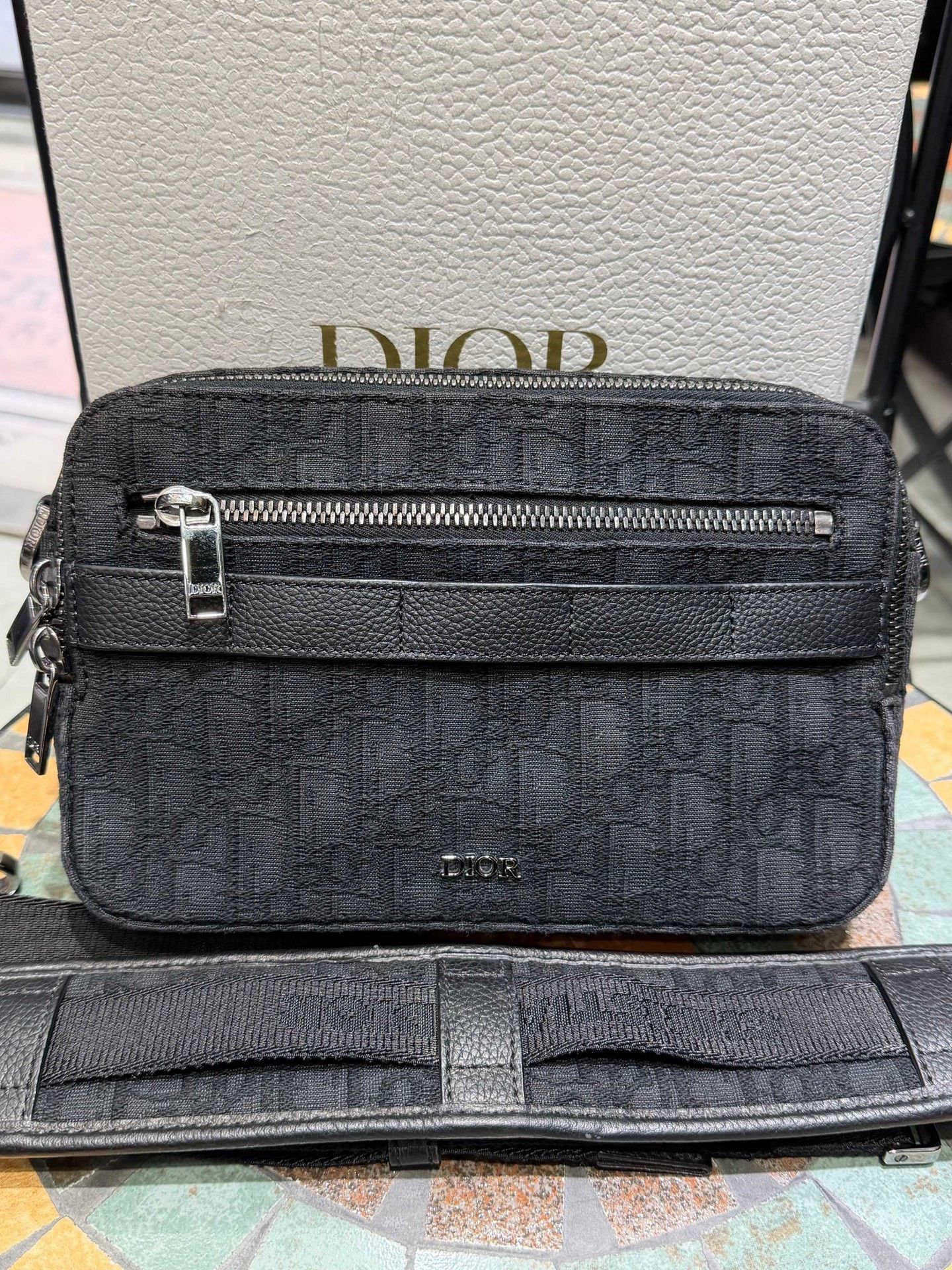 Dior Men's Small Classic Monogram Camera Bag