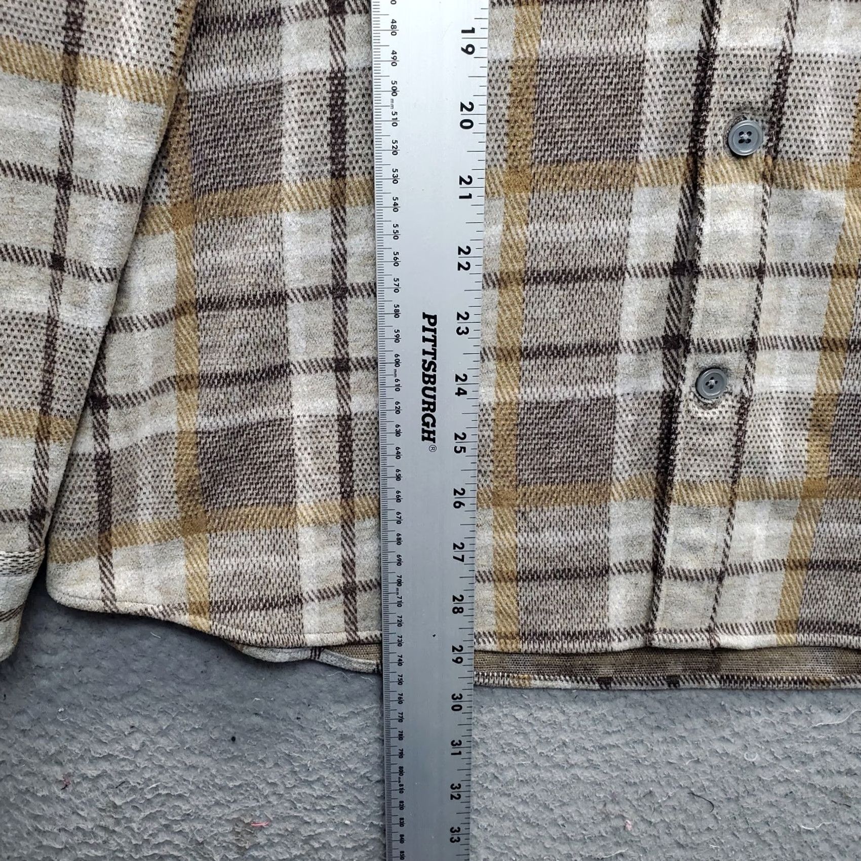 Express Express Flannel Shacket Mens L Multi Plaid Chest Pocket Button Up Size US L / EU 52-54 / 3 - 3 Thumbnail