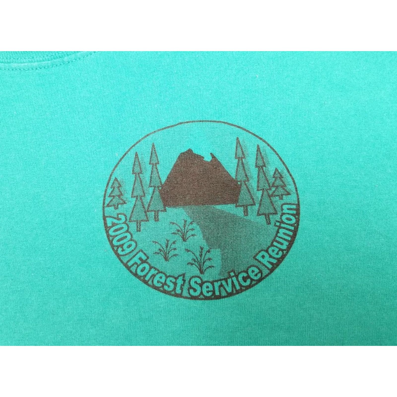 Hanes VINTAGE Forest Service Shirt Mens Large Green Crewneck 2009 Reunion Casual TEE Size US L / EU 52-54 / 3 - 2 Thumbnail