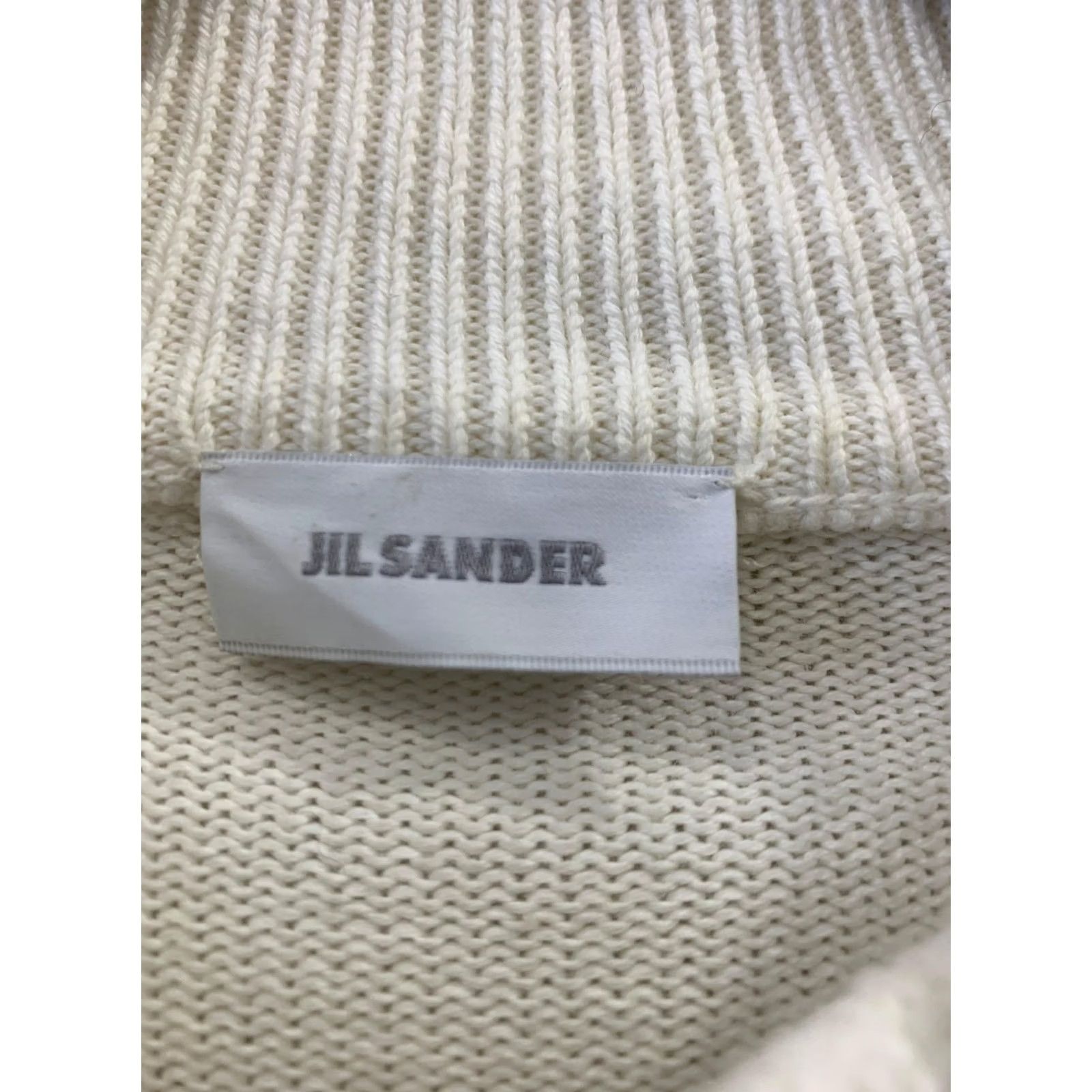 Jil Sander Jil Sander Full Zip Knit Sweater Men L White Cotton Minimalist Italy Style 206 Size US L / EU 52-54 / 3 - 3 Thumbnail