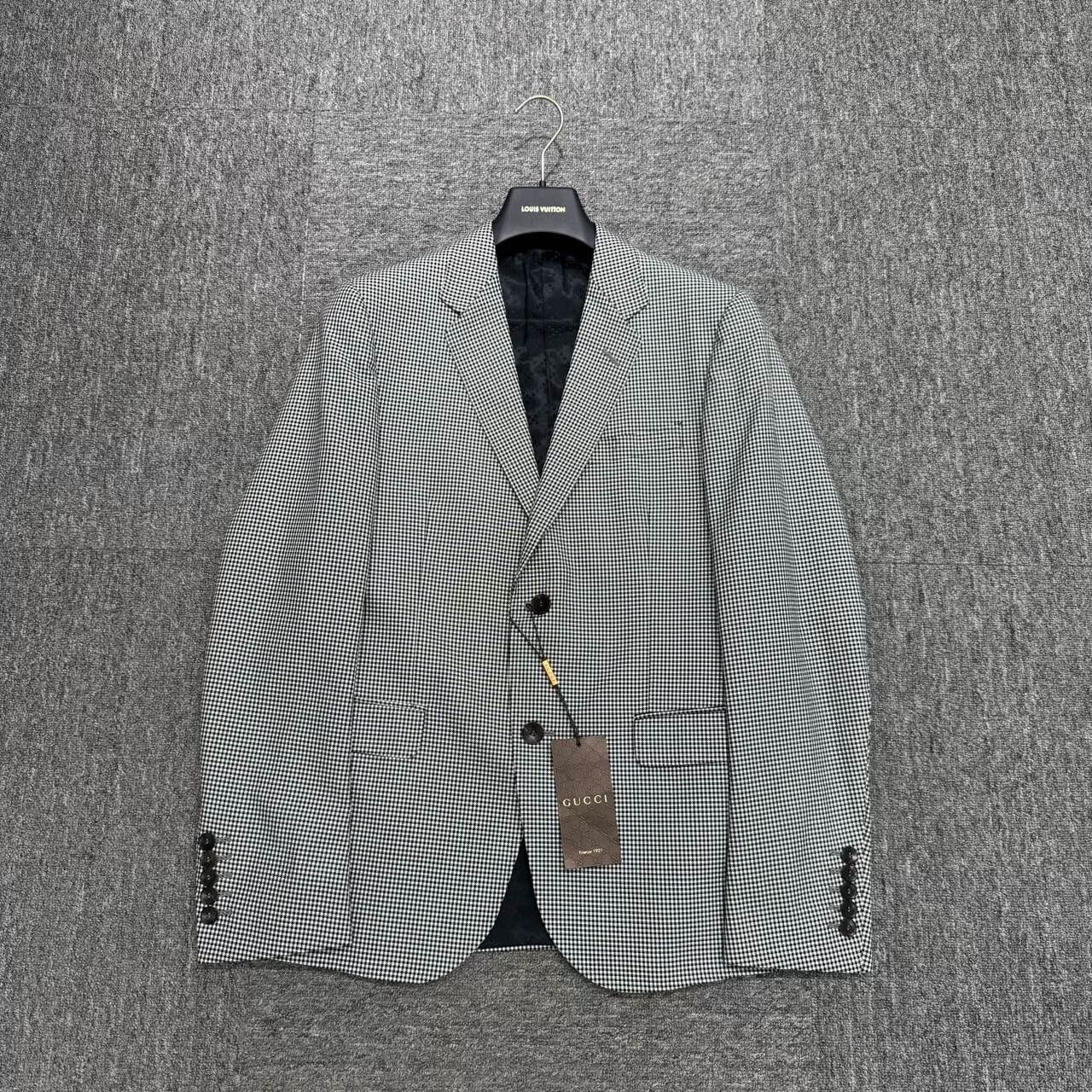 Gucci gucci houndstooth patterned blazer jacket Size US M / EU 48-50 / 2 - 1 Thumbnail