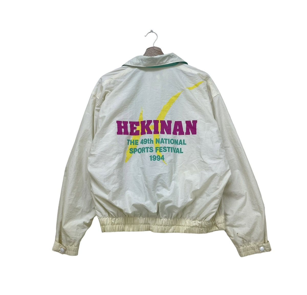 Japanese Brand × Vintage Vintage WAKASHACHI Hekinan Sport Festival 1994 Bomber Jacket Size US M / EU 48-50 / 2 - 1 Thumbnail