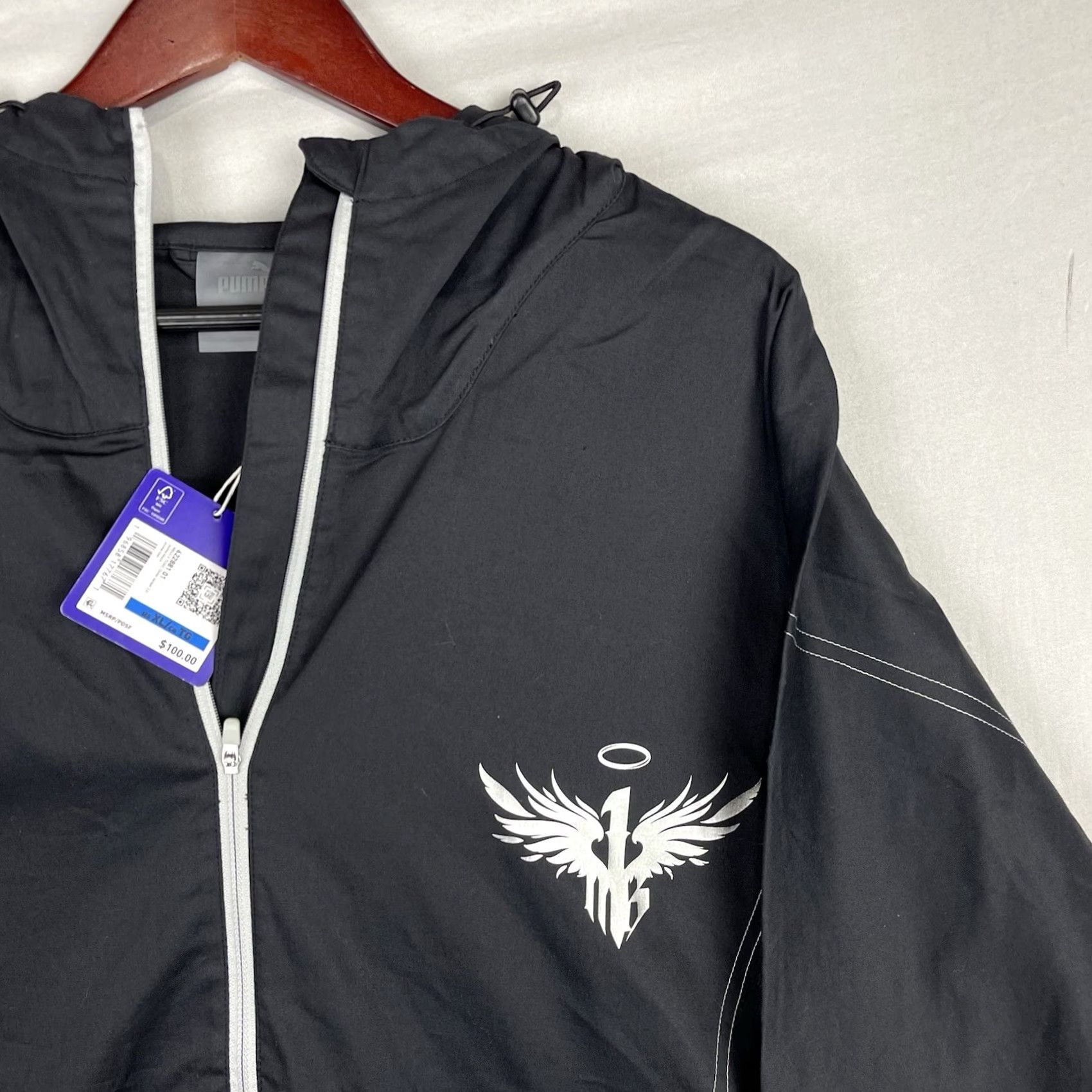 Puma PUMA LaMelo Ball Jacket Men XL Hooded Zip Up Toxic Dime 2.0 Size US XL / EU 56 / 4 - 3 Thumbnail