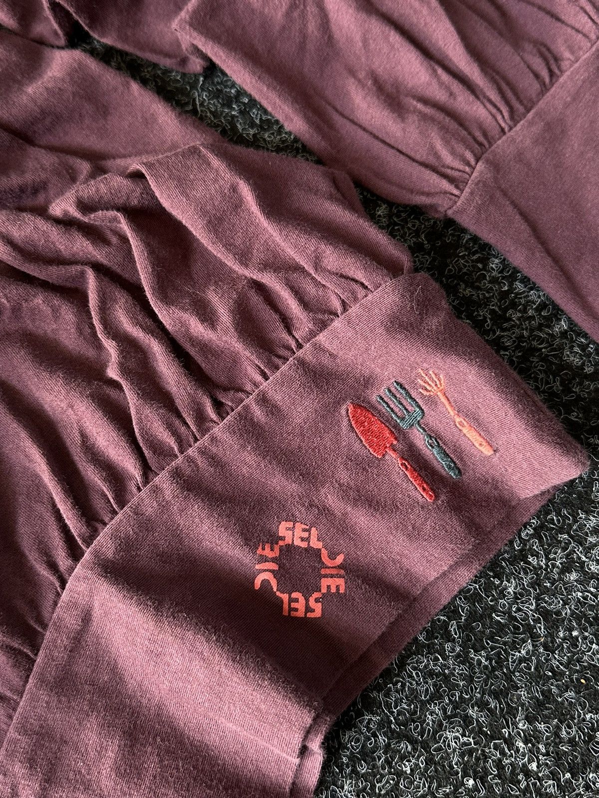 Diesel × Vintage 🚨CRAZY Y2K Diesel Avant Garde Burgundy VINTAGE Long Sleeve Size M / US 6-8 / IT 42-44 - 4 Thumbnail