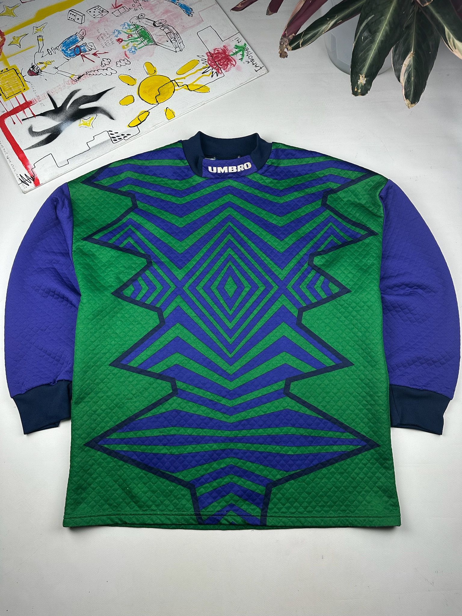 Band Tees 90’s Umbro Liam Gallagherv acid galkeeper jersey rave Size US L / EU 52-54 / 3 - 1 Thumbnail