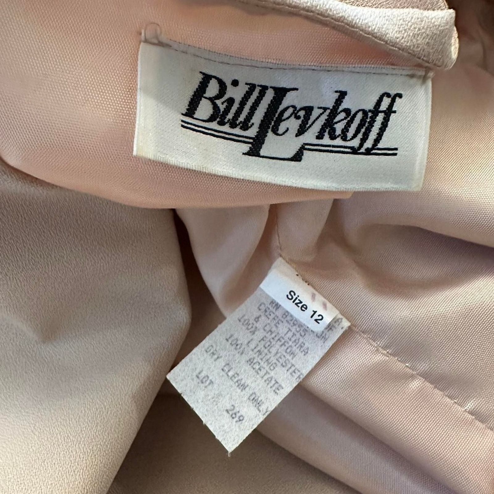 Other vintage Bill Levkoff evening gown dress old Hollywood Size XL / US 12-14 / IT 48-50 - 5 Thumbnail