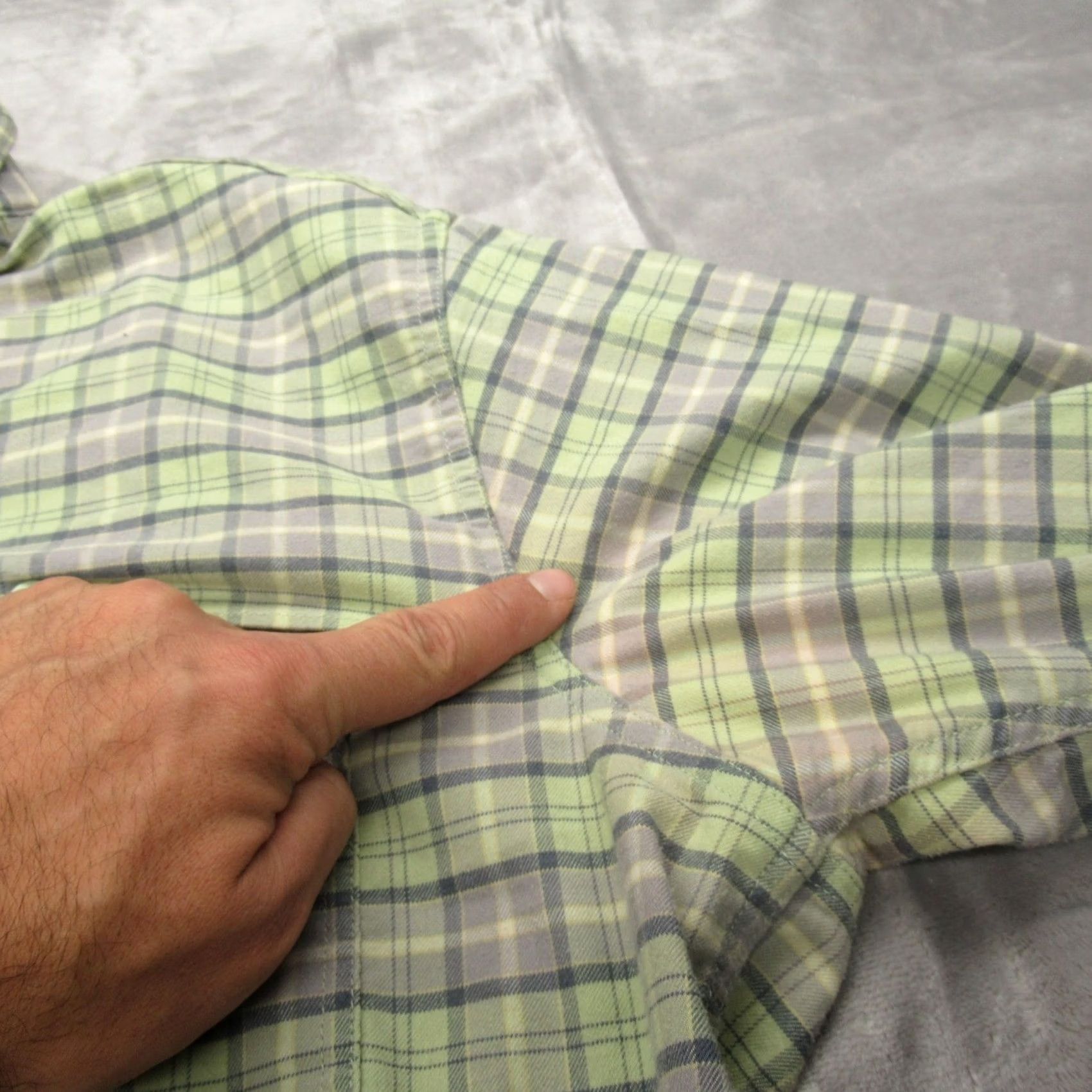 Patagonia Patagonia Shirt Men XL Green Plaid Long Sleeve Button-Up Casual Outdoor Breathable Quick Dry UV Roll Tab Size US XL / EU 56 / 4 - 7 Thumbnail