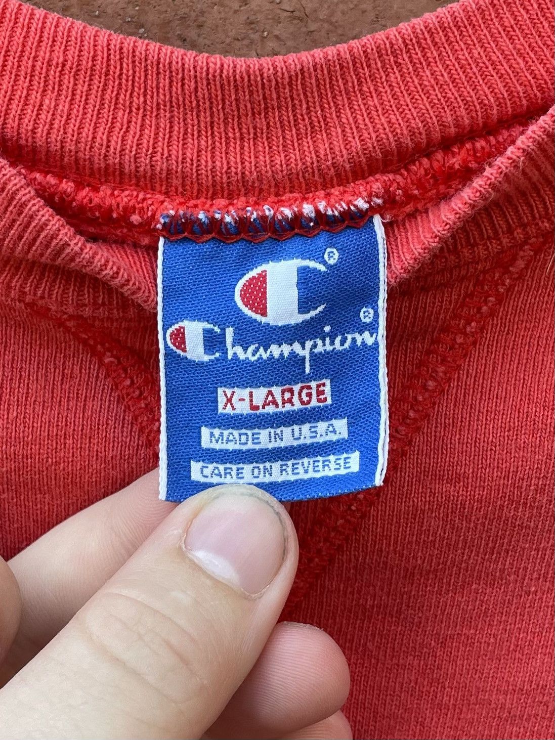 Champion Vintage 80s Champion Embroidered Crewneck Sweatshirt Size US XL / EU 56 / 4 - 2 Thumbnail