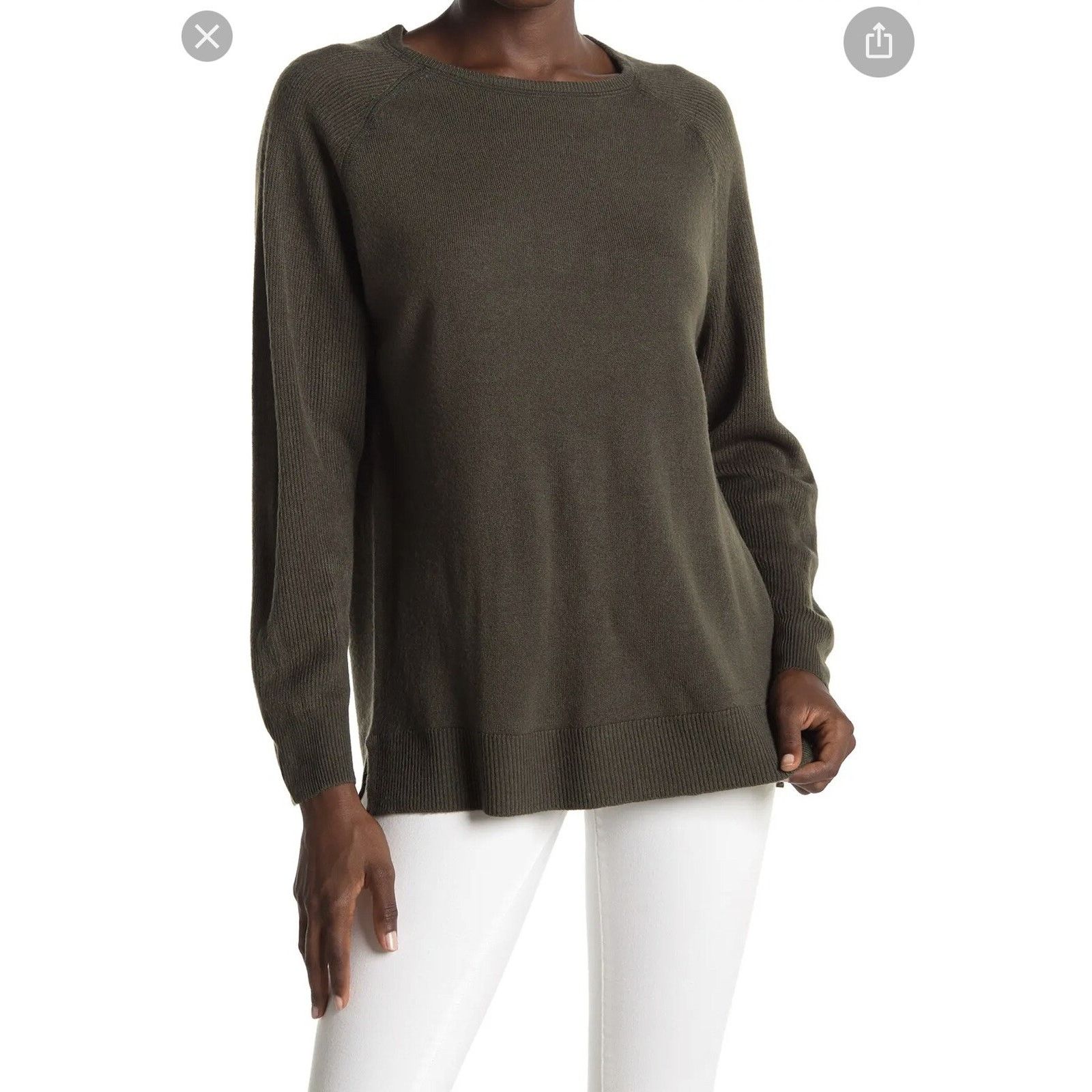 Romeo Gigli Sweet Romeo Loren Green Crew Neck Raglan Slev size M A003069 Size M / US 6-8 / IT 42-44 - 1 Thumbnail