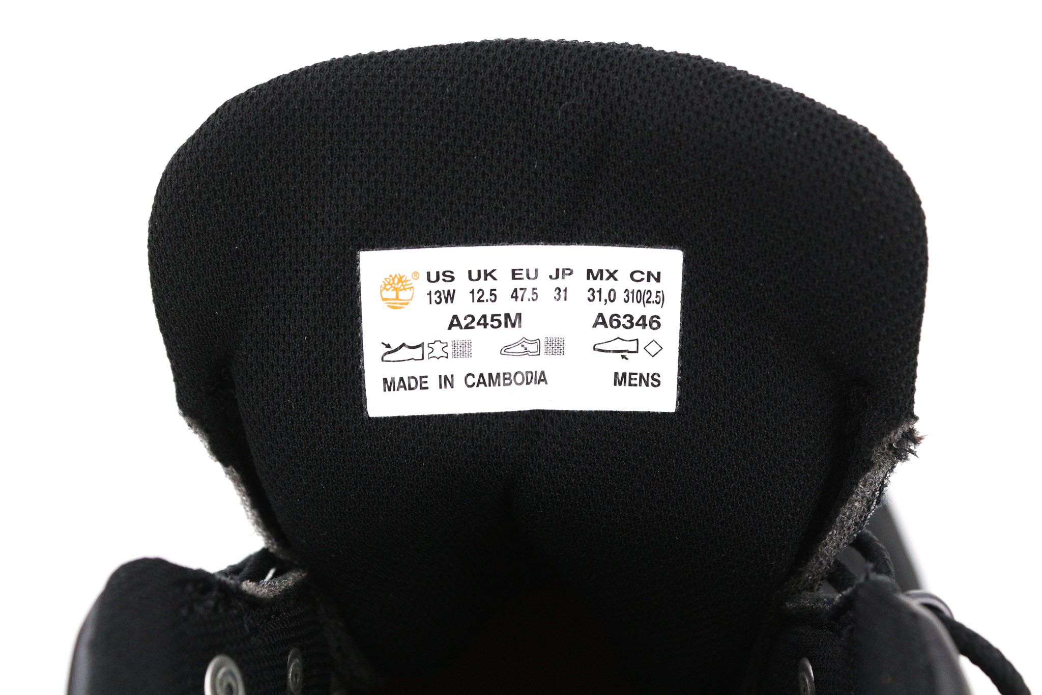Timberland A245M UK12.5/UK11.5 Black Leather ReBOTL 80871 Size US 13 / EU 46 - 12 Thumbnail