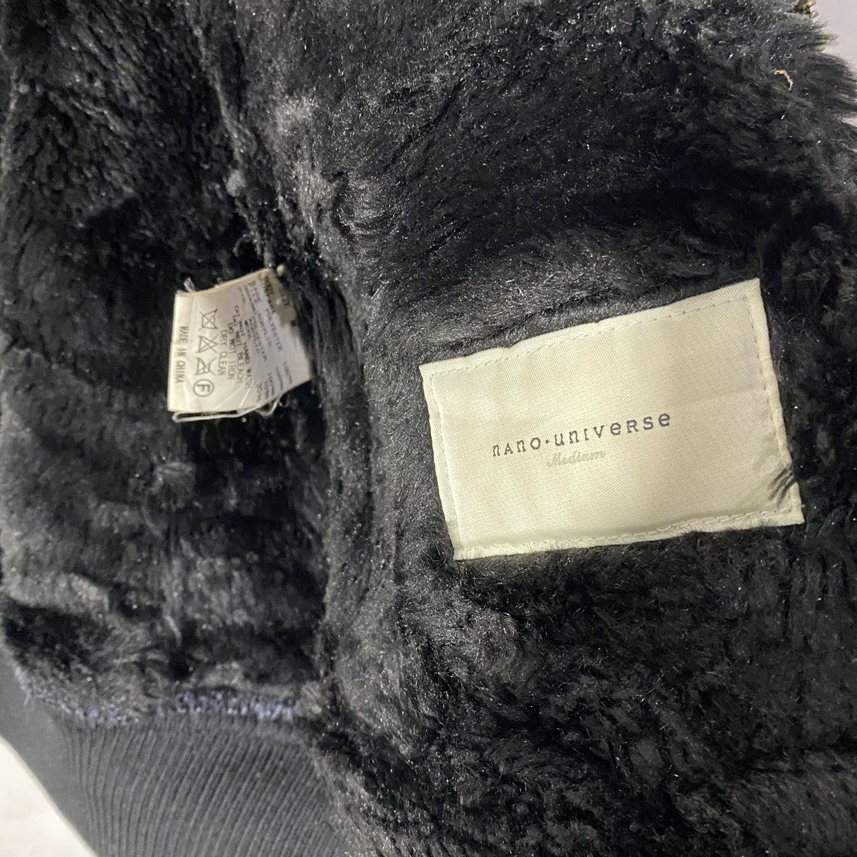 If Six Was Nine 2000s Nano Universe - Biker Fur Suede Shearling Jacket Size US M / EU 48-50 / 2 - 11 Thumbnail