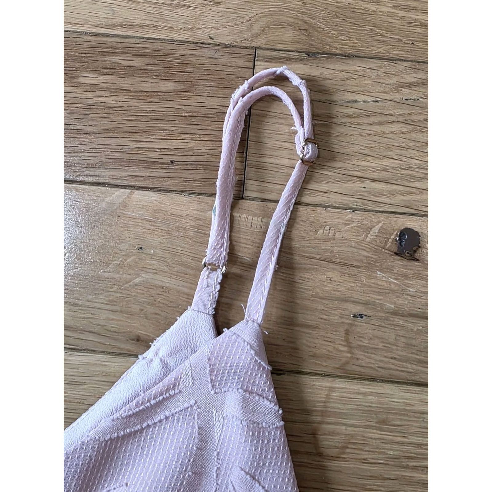 Vintage A New Day Cami Top Tank Light Pink Leaf Print L Womens Size L / US 10 / IT 46 - 6 Thumbnail