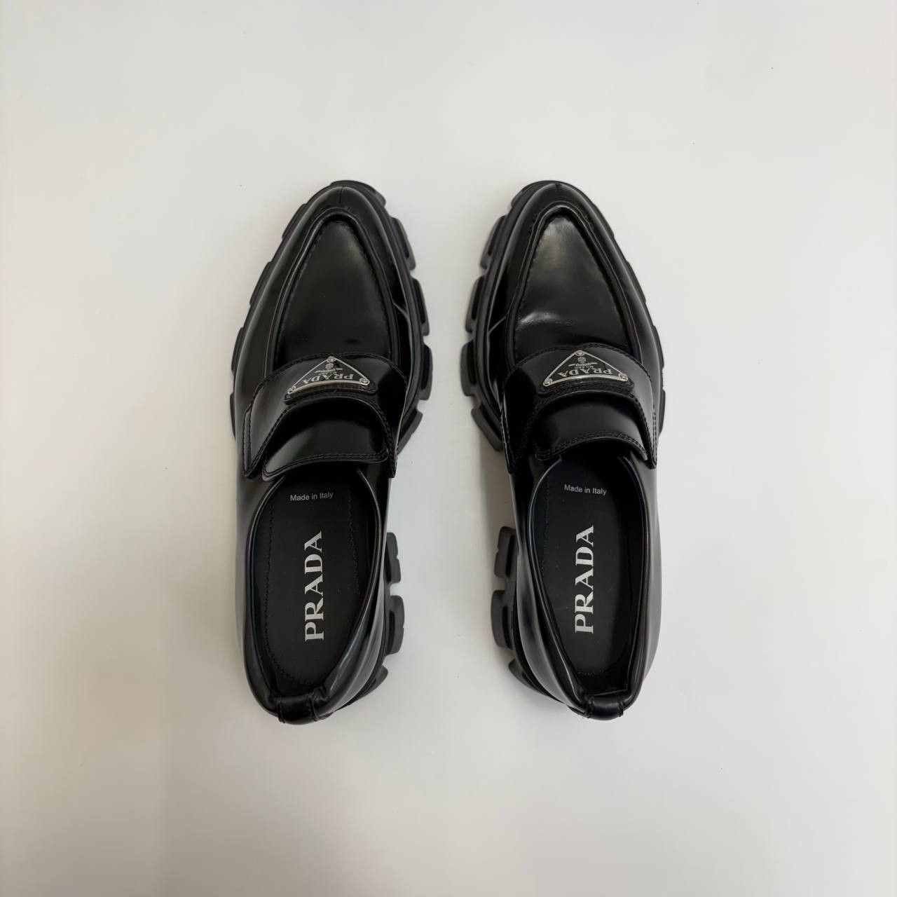 Prada Prada Monolith Patent Leather Flats Size US 7 / IT 37 - 4 Thumbnail