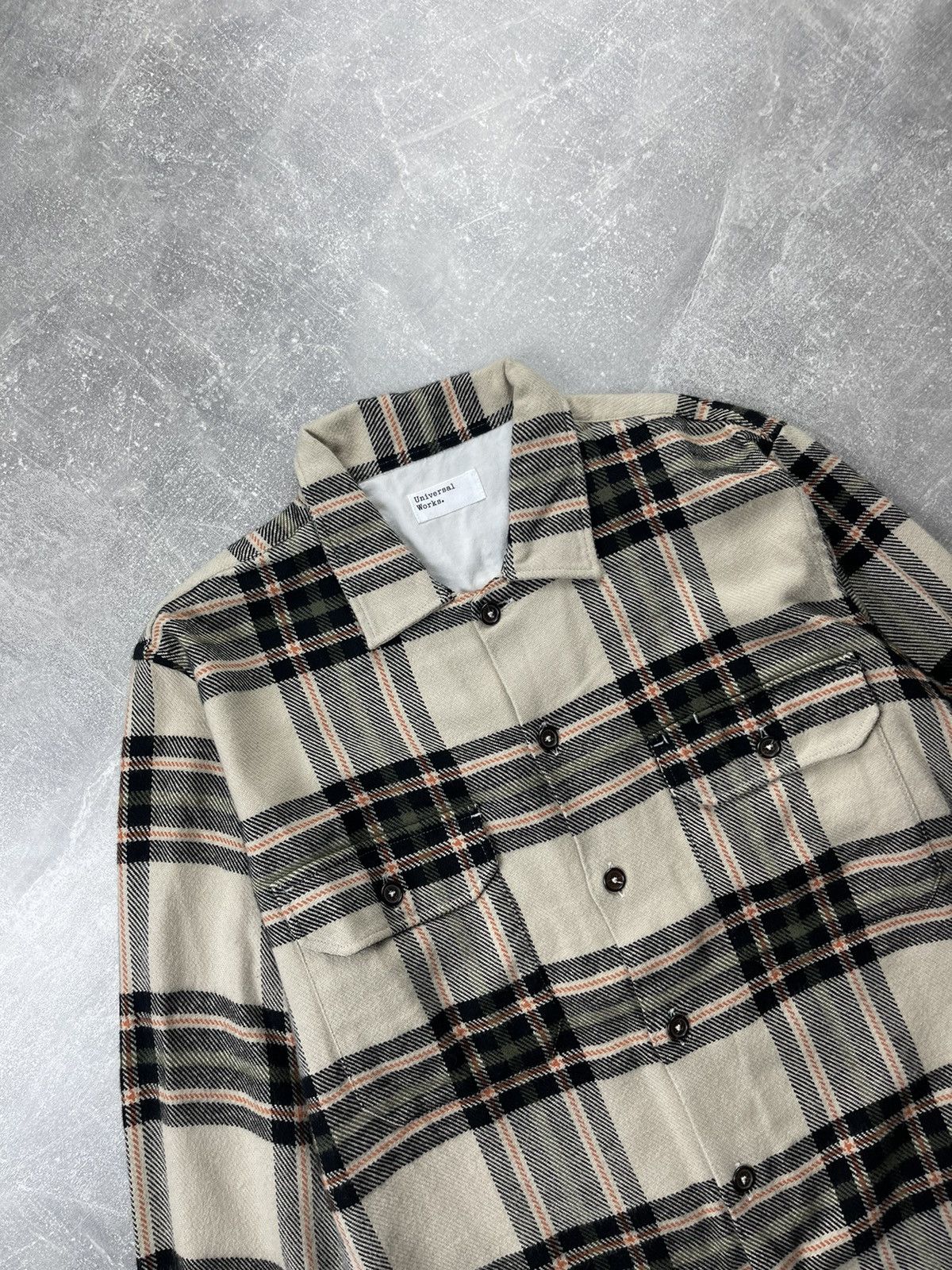 Universal Works Universal Works Heavy Utility Check Shirt Charcoal Plaid Size US M / EU 48-50 / 2 - 4 Thumbnail