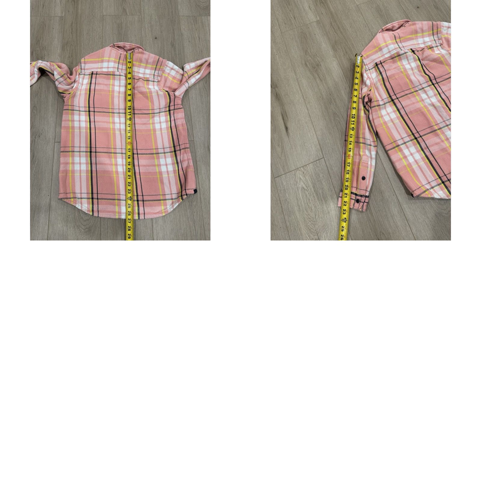 Outerknown Outerknown Plaid Shirt Pink Coral Womens XS/S Heavy Twill Organic Cotton Button-Up Casual Travel Regular Size Size XS / US 0-2 / IT 36-38 - 9 Thumbnail