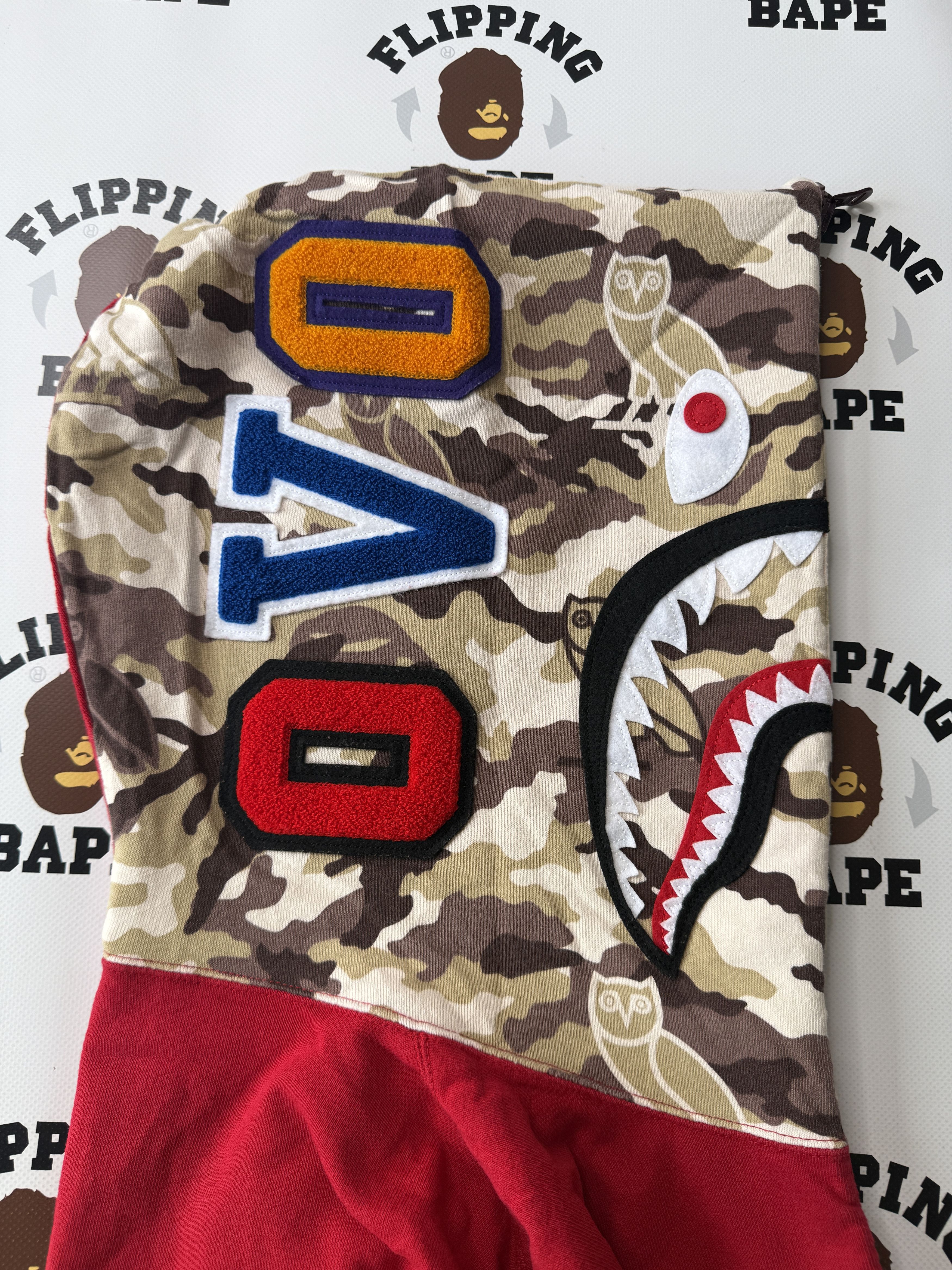 Bape × October's Very Own BAPE X OVO REVERSIBLE SHARK FULL ZIP HOODIE Size US XL / EU 56 / 4 - 3 Thumbnail