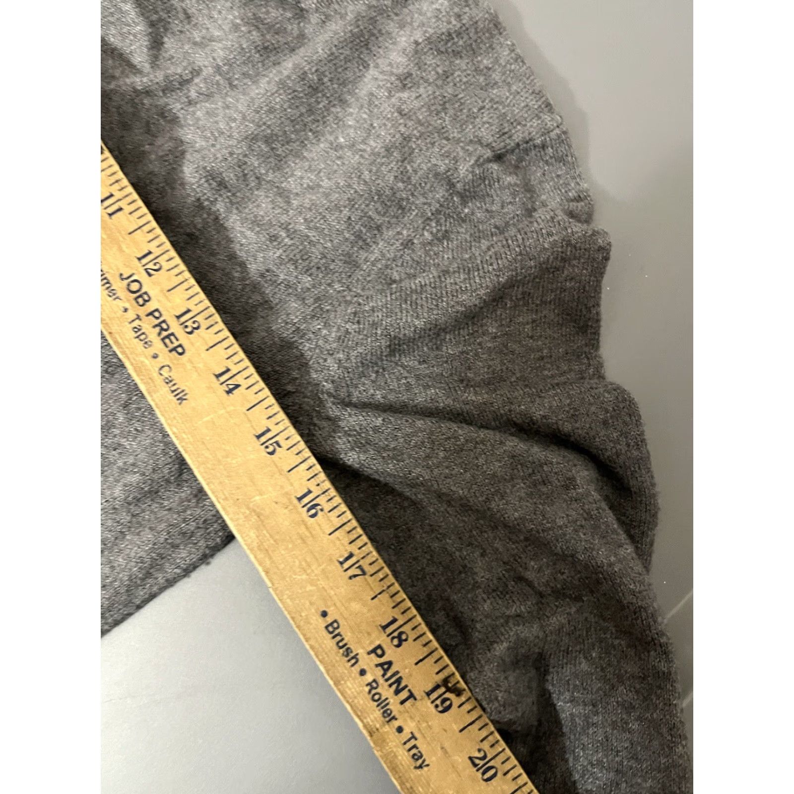 Ann Taylor Ann Taylor Women's Blouse Crew Neck Long Sleeve Gray Size M Pullover Ruffle Size M / US 6-8 / IT 42-44 - 5 Thumbnail