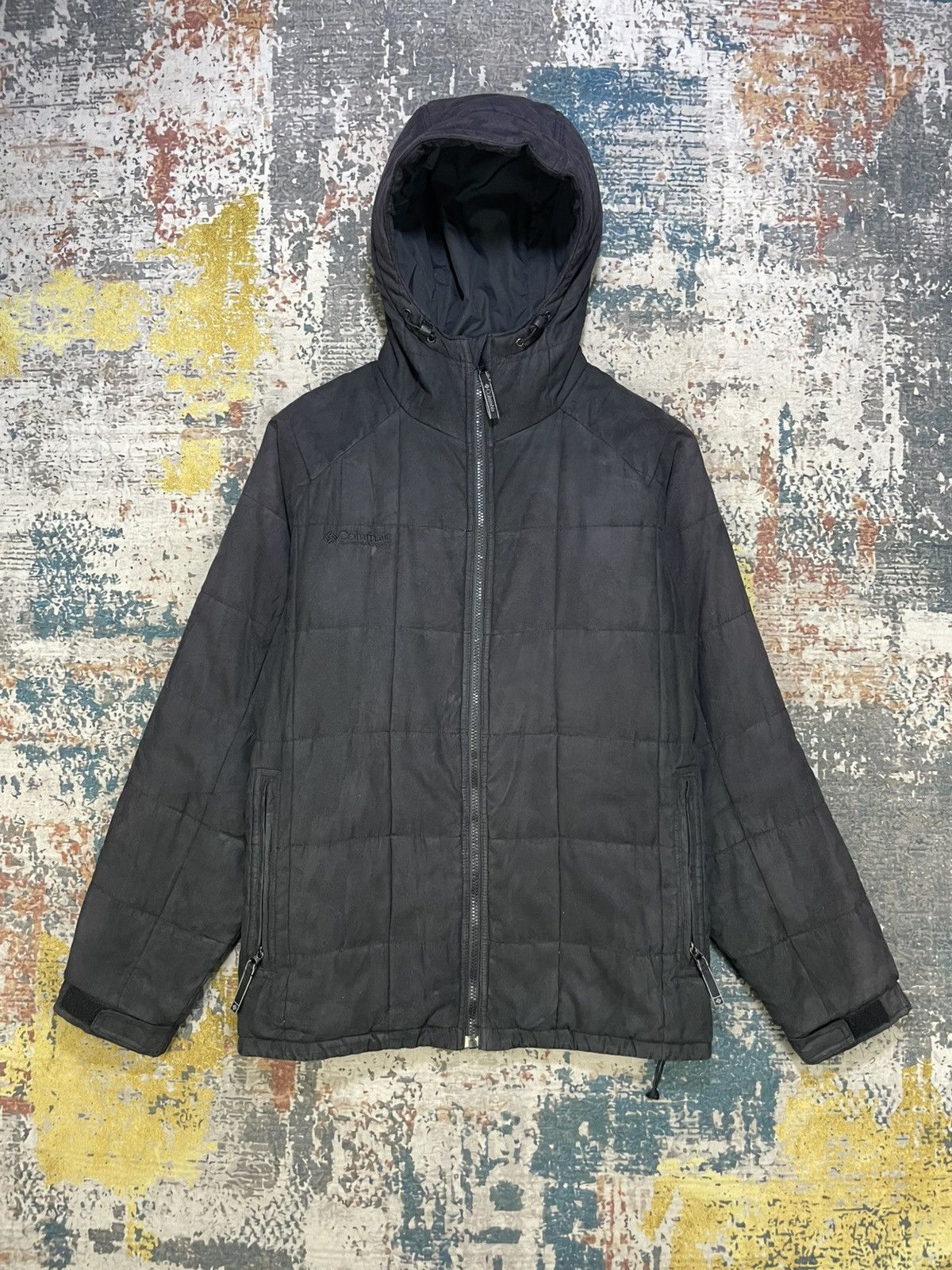 Columbia Columbia Faux Suede Hooded Down Jacket Size US L / EU 52-54 / 3 - 1 Thumbnail