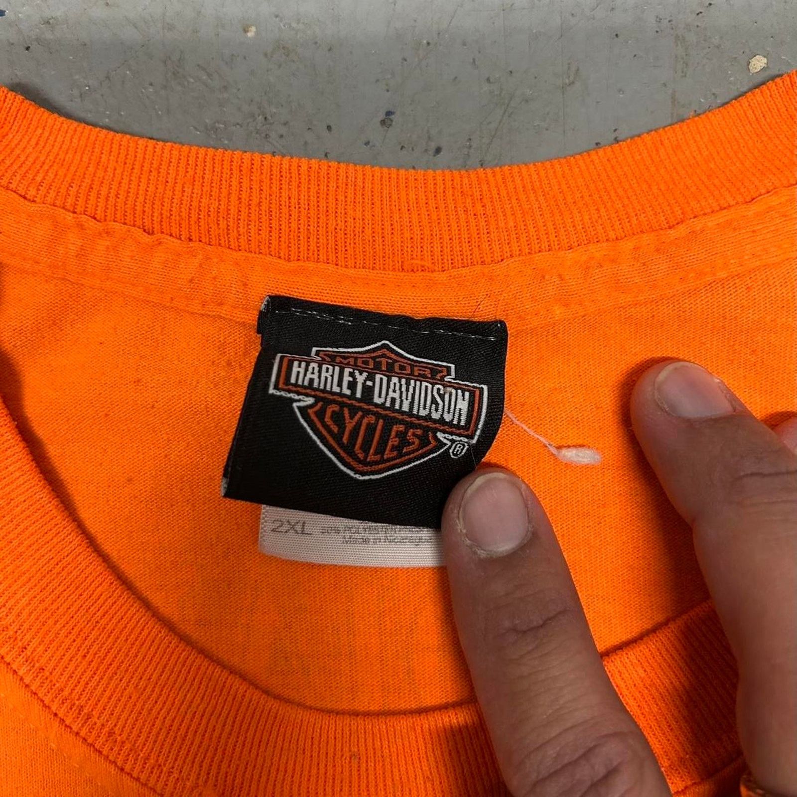 Harley Davidson Y2K Orange Harley Davidson t-shirt Size US XXL / EU 58 / 5 - 6 Thumbnail
