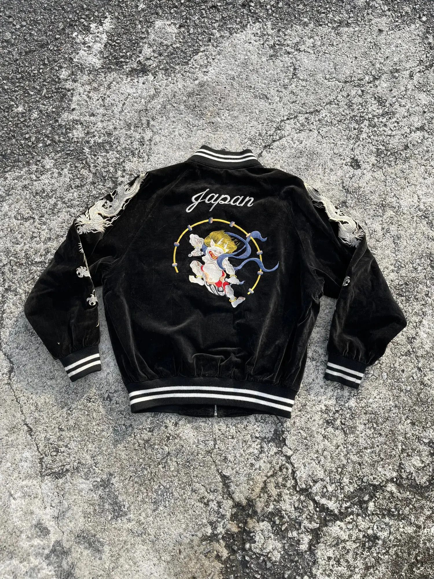 Japanese Brand Sukajan Genkai Embroidery Jacket Size US L / EU 52-54 / 3 - 6 Thumbnail