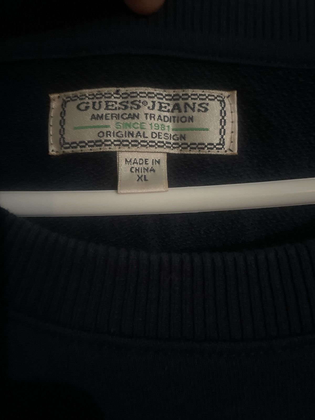 Guess spell out crew neck